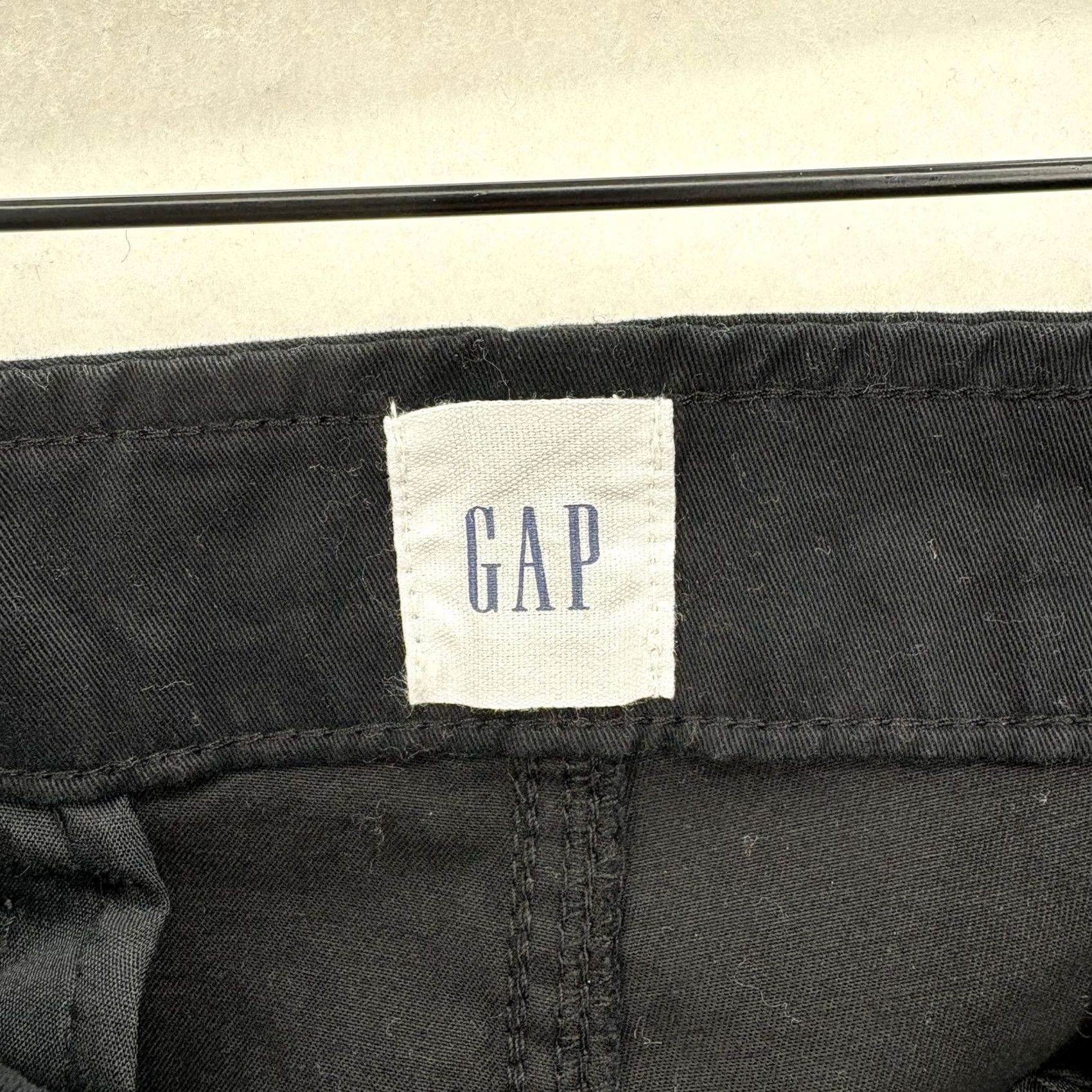 Gap Gap Pants Womens 16 Black Downtown Khaki Stretch Twill Straight Leg Chino Casual Size 38" / US 16 / IT 52 - 5 Thumbnail