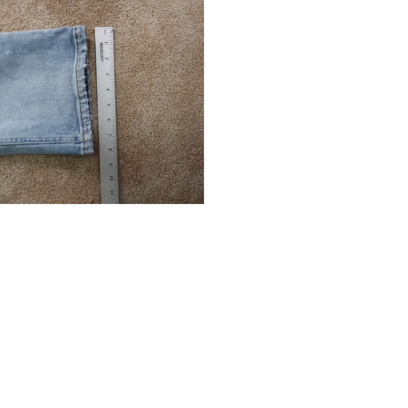 Vintage Edgely Bootcut Jeans Women's 12 Blue Denim Stretch Slim High Rise 30x30 5-Pocket Size 34" / US 12 / IT 48 - 9 Thumbnail