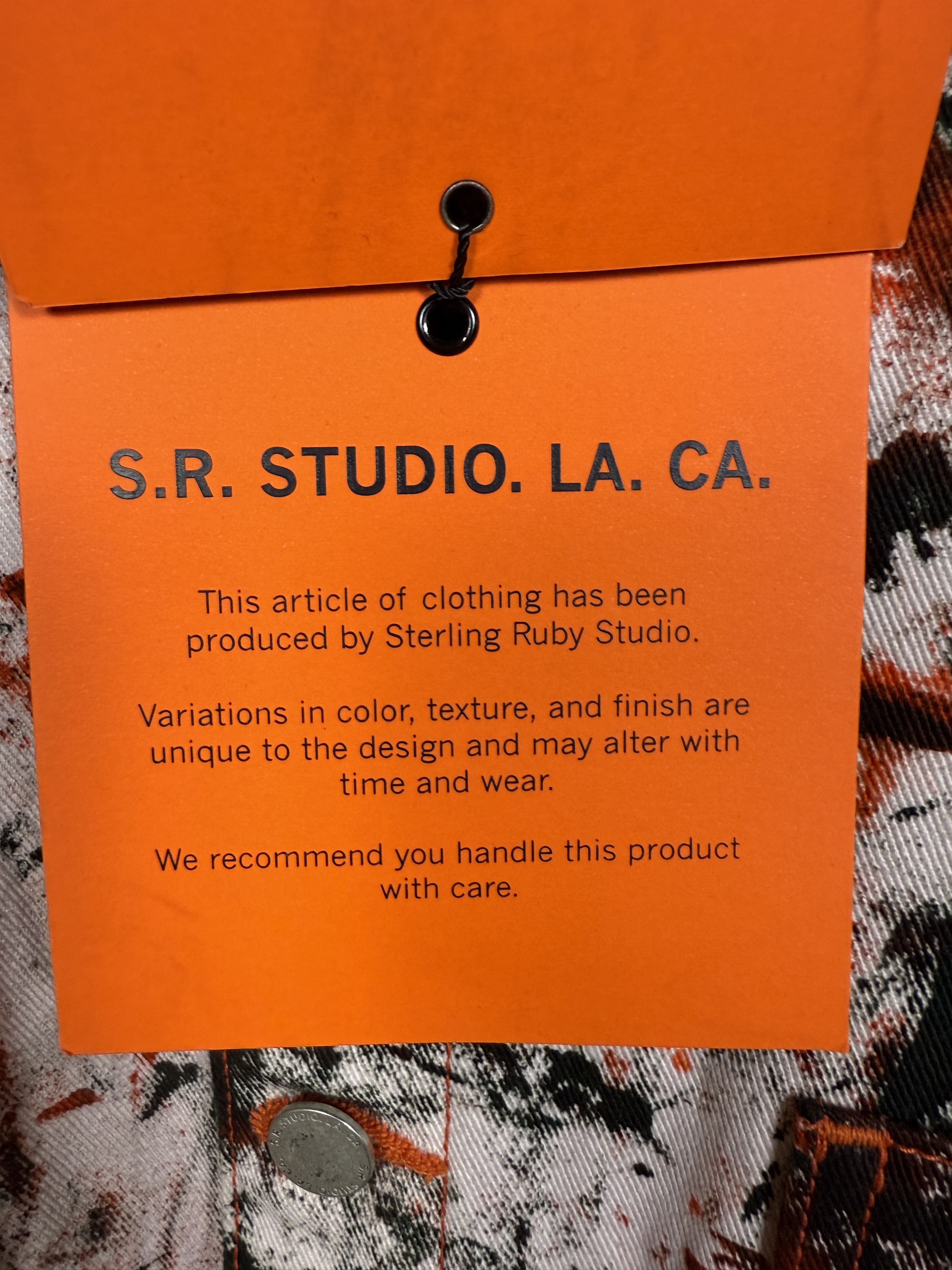 Sterling Ruby $1295 S.R. Studio Hand-Dyed Soto Cropped Jean Jacket Size S / US 4 / IT 40 - 10 Thumbnail