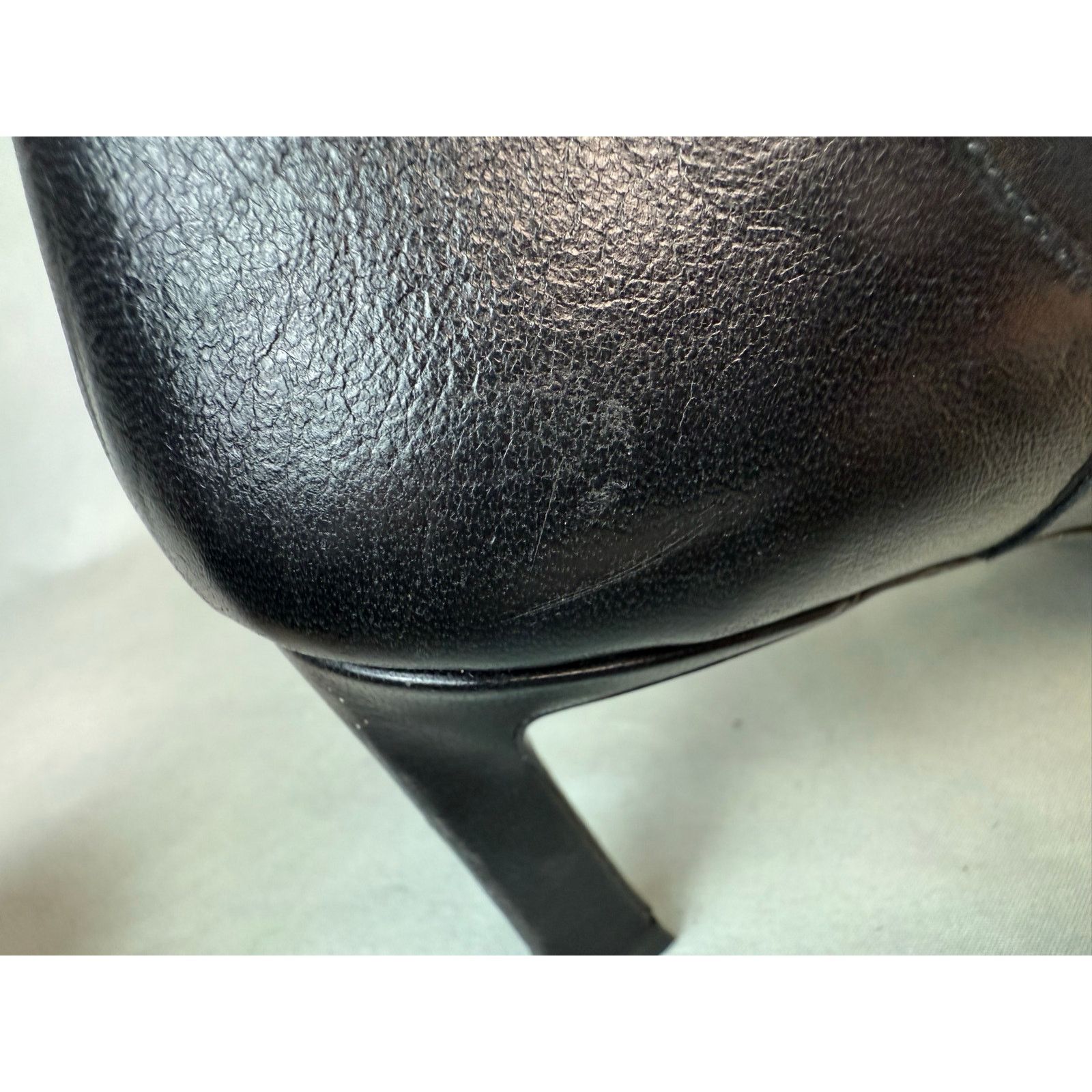 Stuart Weitzman Stuart Weitzman Black Leather Mid Calf Slouch Pointed Boots Size US 10 / IT 40 - 10 Thumbnail