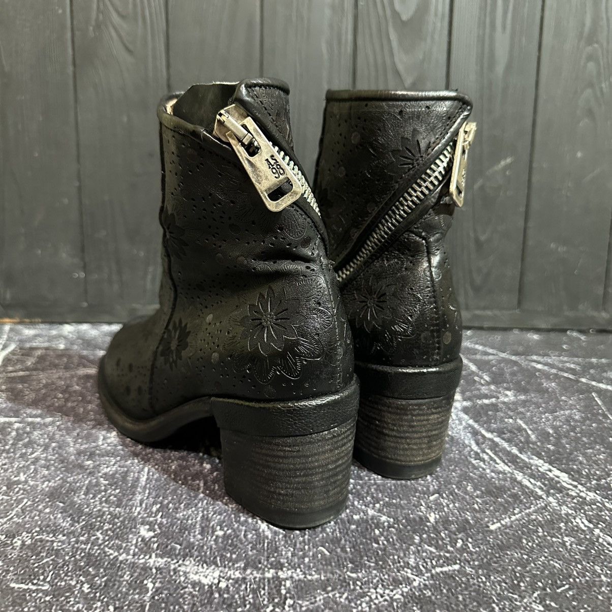 A.S 98 Airsteps Women’s Leather Boots 37eu 6.5-7us RickOwens