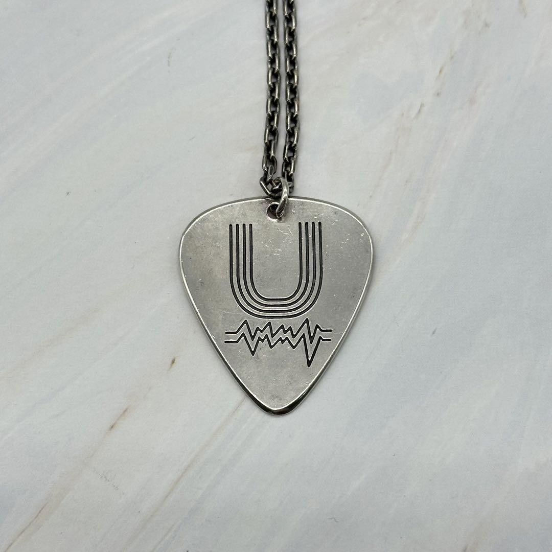 Undercover SS06 "T" Guitar Pick Logo .925 Silver Necklace Size ONE SIZE - 4 Thumbnail