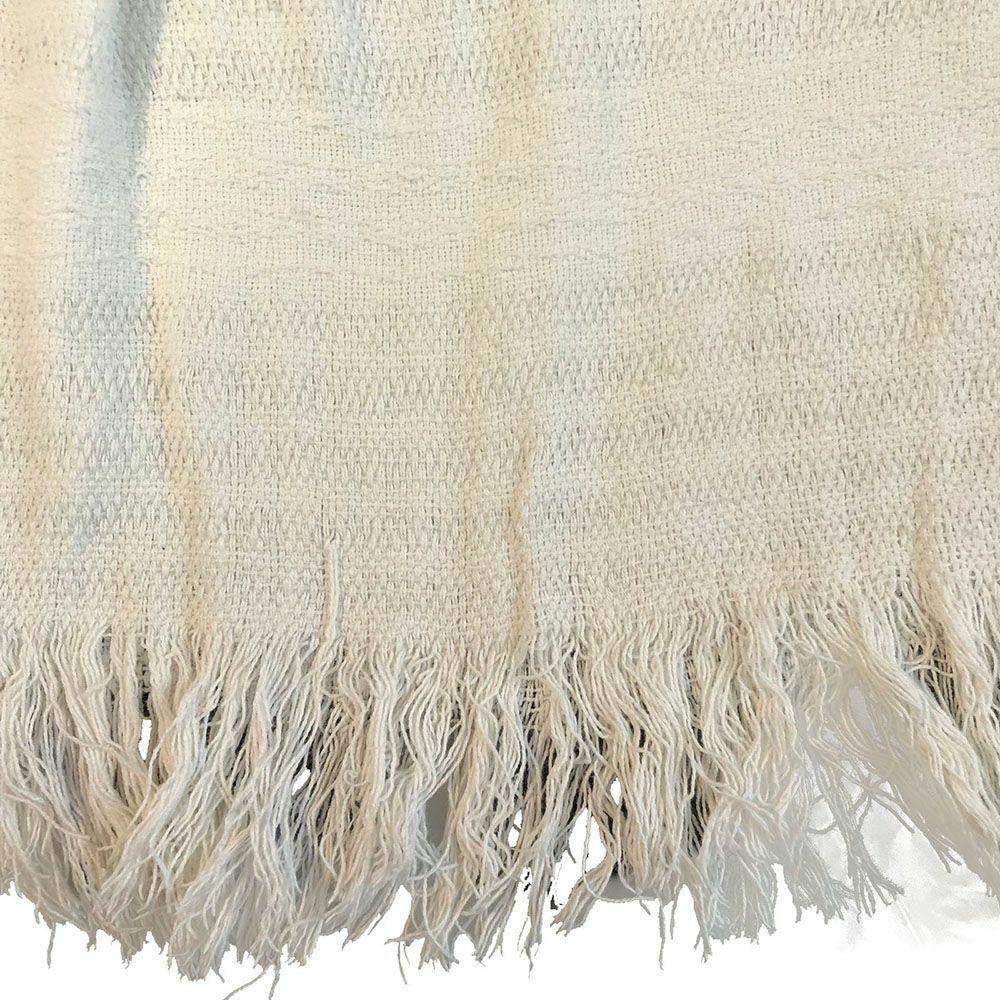 Designer Pre Owned White Hand Made Loomed Blouse L Size L / US 10 / IT 46 - 5 Thumbnail