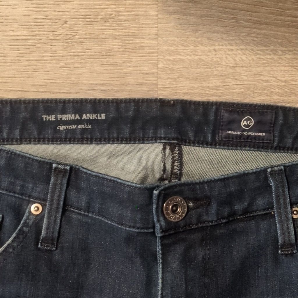 AG Adriano Goldschmied Ag Adriano Goldschmied Prima Cigarette Ankle Jeans Size 31R Size 31" - 3 Thumbnail