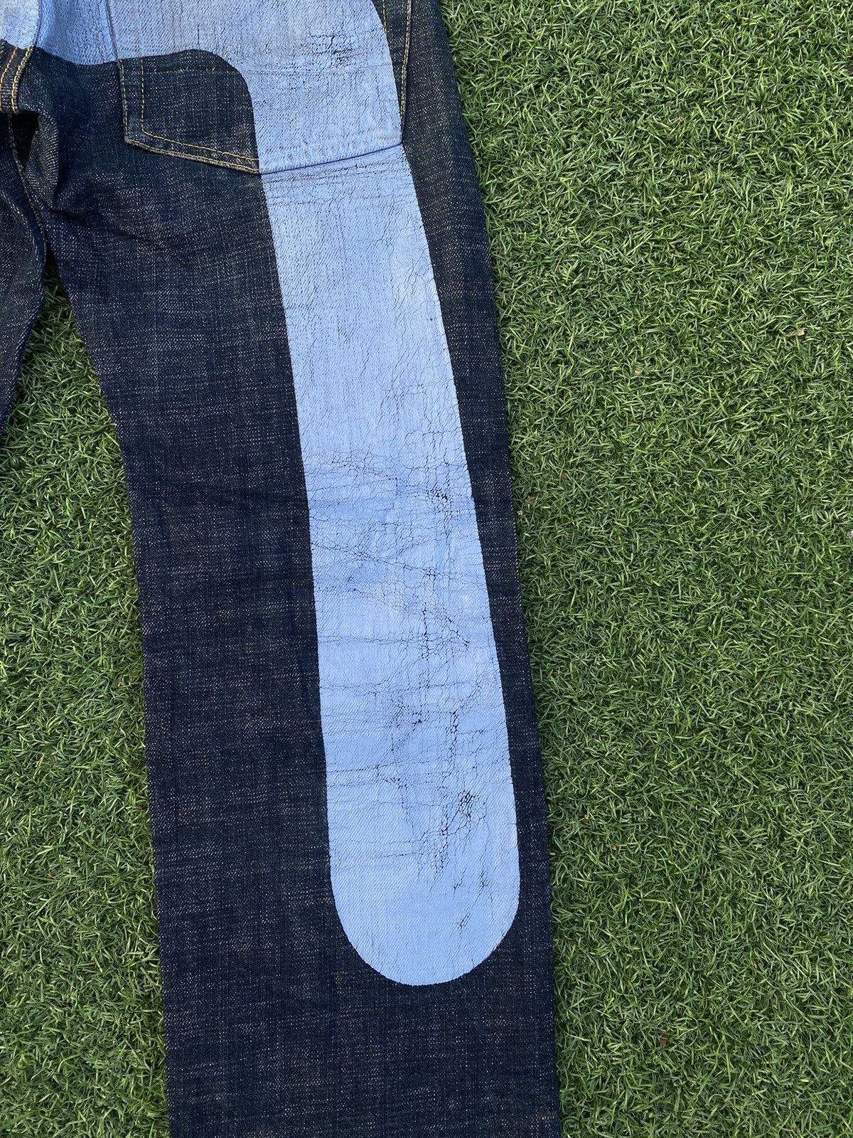 Evisu RARE EVISU BLUE DAICOCK SPECIAL WITH RED SELVEDGE DENIM Size US 27 - 4 Thumbnail