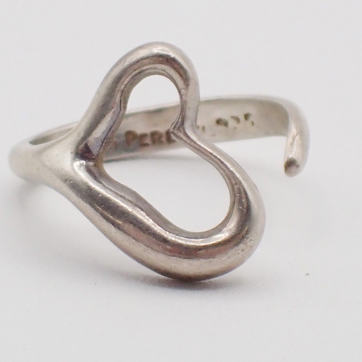 Tiffany & Co. Tiffany & Co. Elsa Peretti Open Heart Ring Silver 925 Size ONE SIZE - 1 Thumbnail