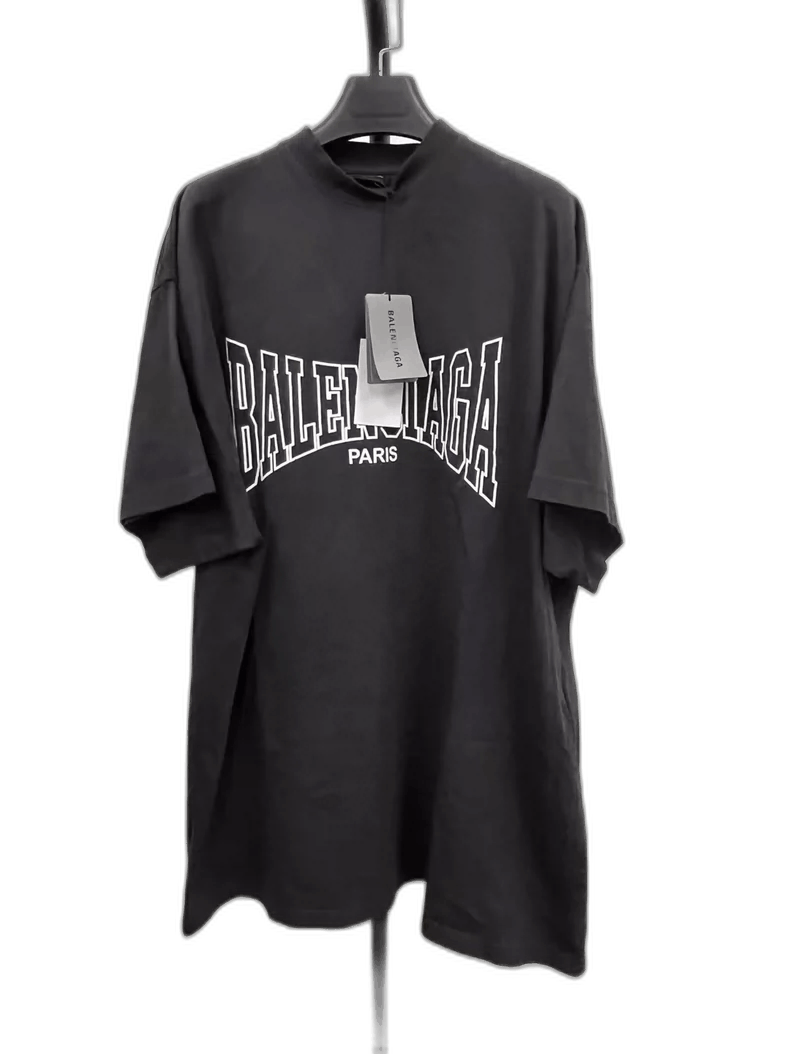 Balenciaga Balenciaga Paris Letter Print Short Sleeve T-Shirt-yf Size US M / EU 48-50 / 2 - 1 Thumbnail
