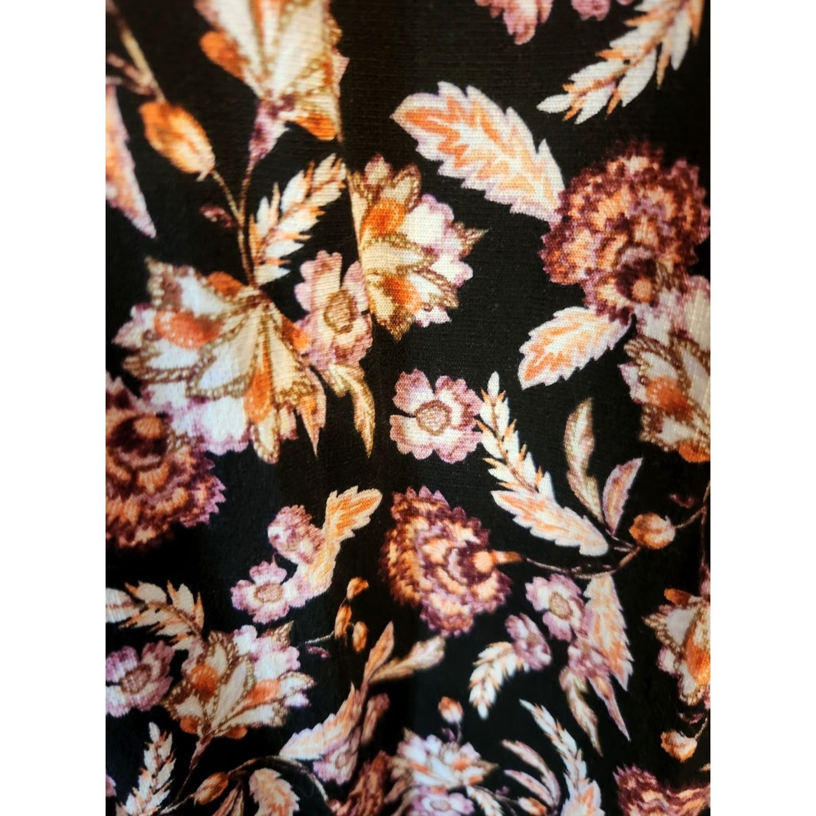 Vintage Terra & Sky Women Top Plus Size 4X Floral Print Balloon Sleeve Paisley Blouse Shirt Size XXL / US 16-18 / IT 52-54 - 2 Thumbnail