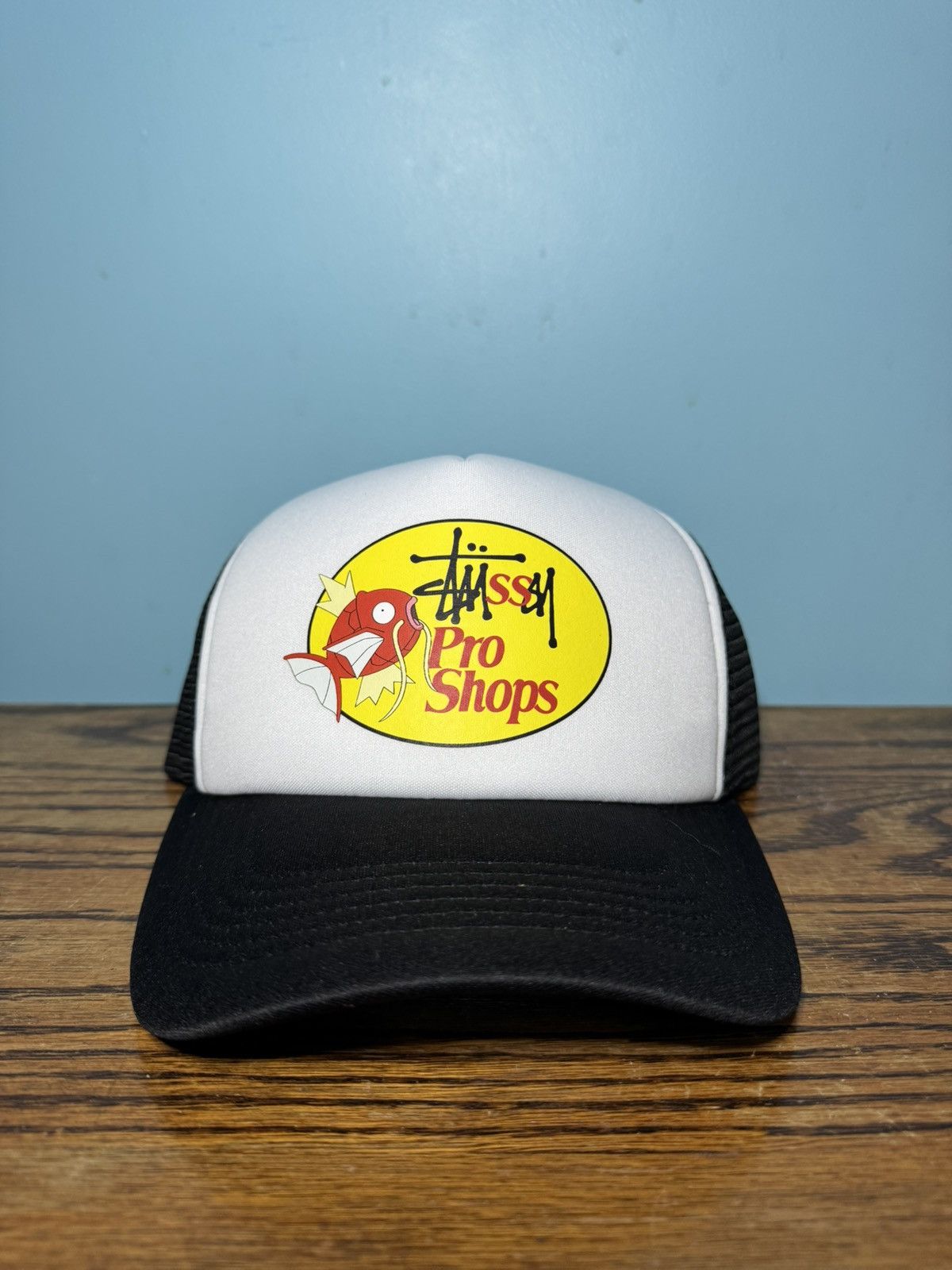 Bass Pro Shops Bass Pro x Stussy Inspired Trucker Hat (Black) Size ONE SIZE - 1 Thumbnail