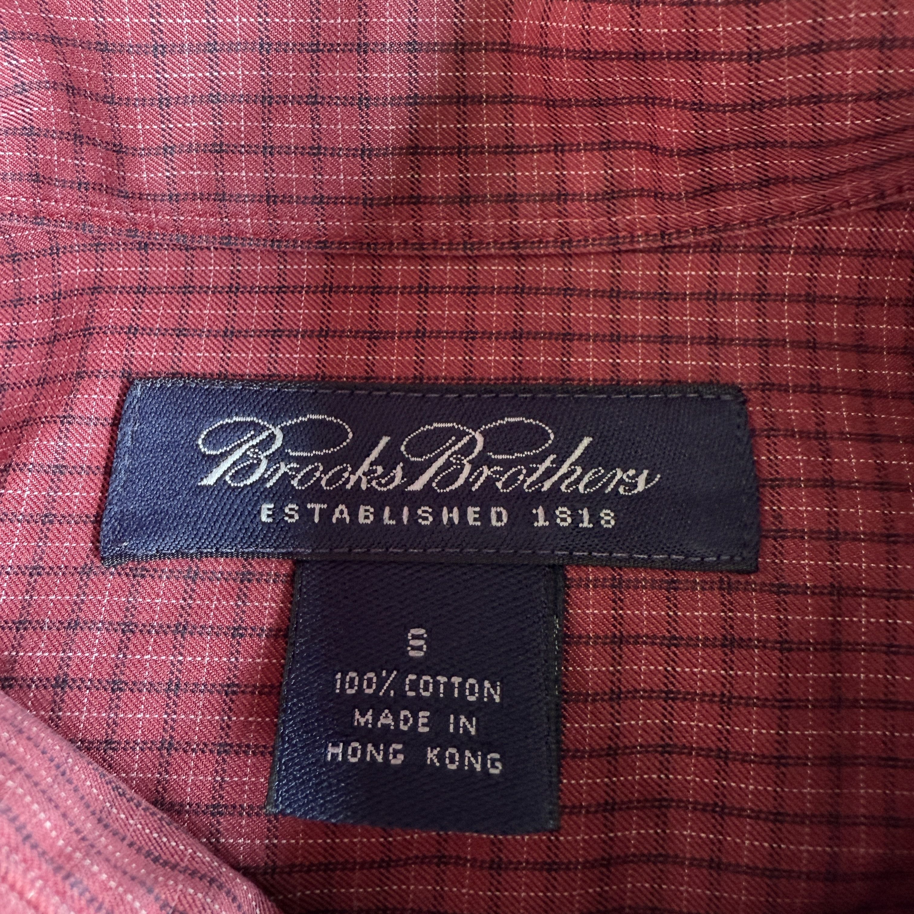 Brooks Brothers Brooks Brothers Red Check Cotton Button-Down Shirt Size US M / EU 48-50 / 2 - 4 Thumbnail