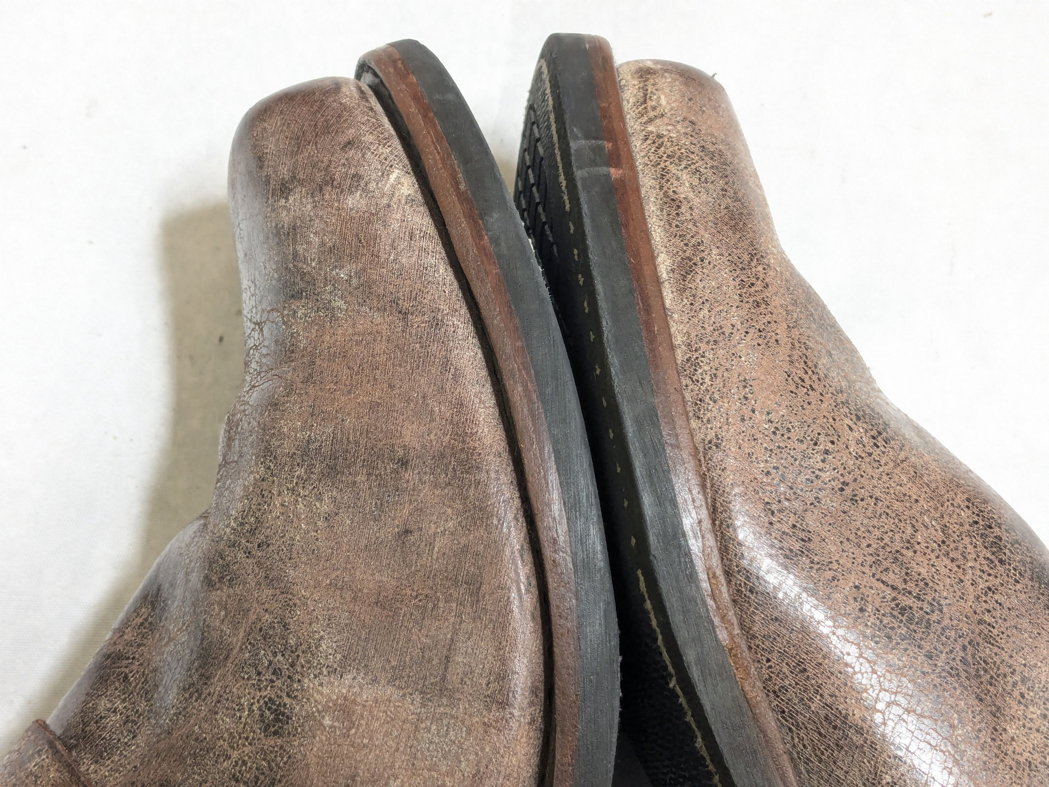 Frye Frye Harness Boots Brown Leather 9 M Buckle Size US 9 / EU 42 - 9 Thumbnail