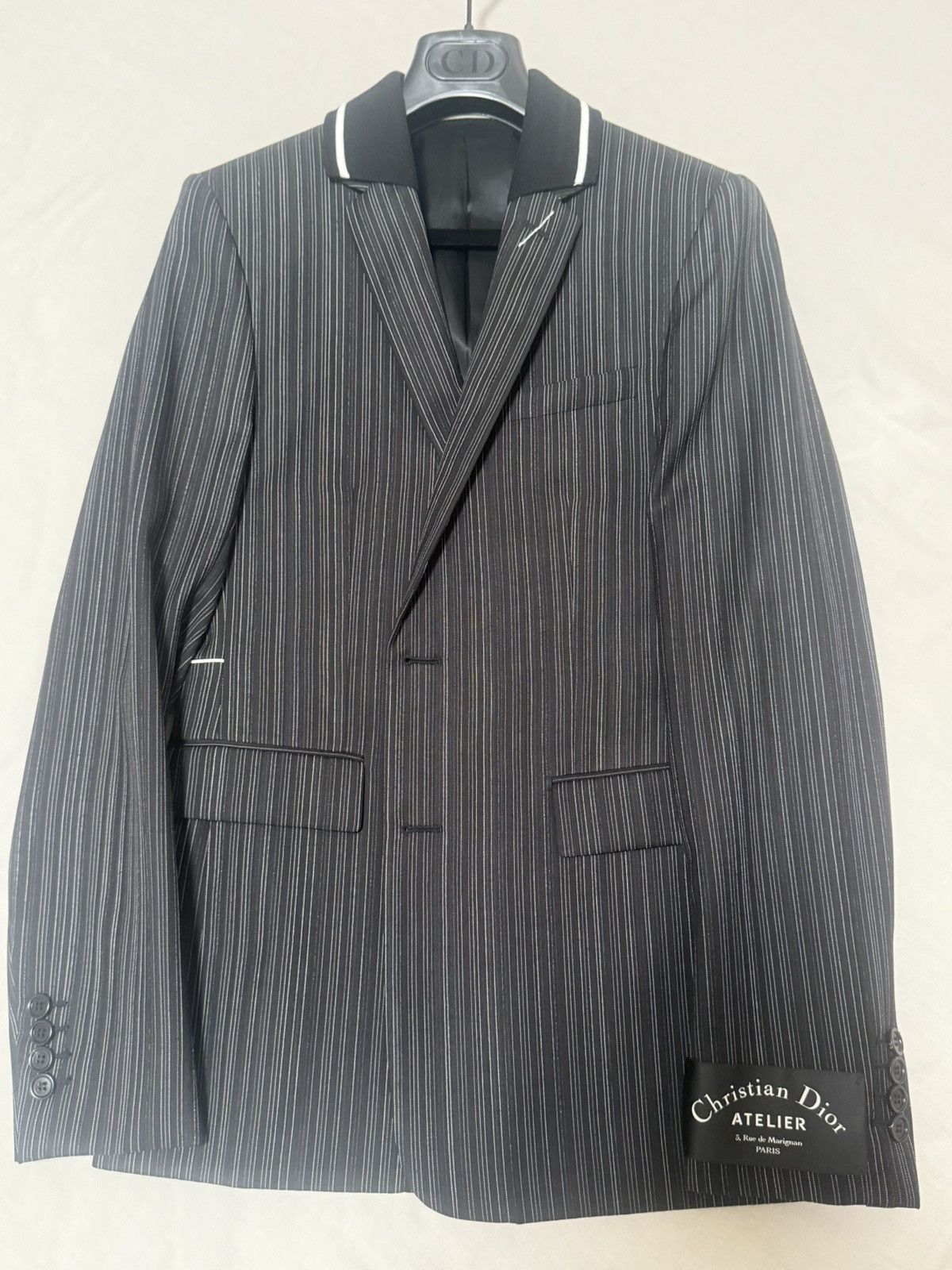 Dior × Hedi Slimane Dior Homme FW08 broken glass blazer | Grailed