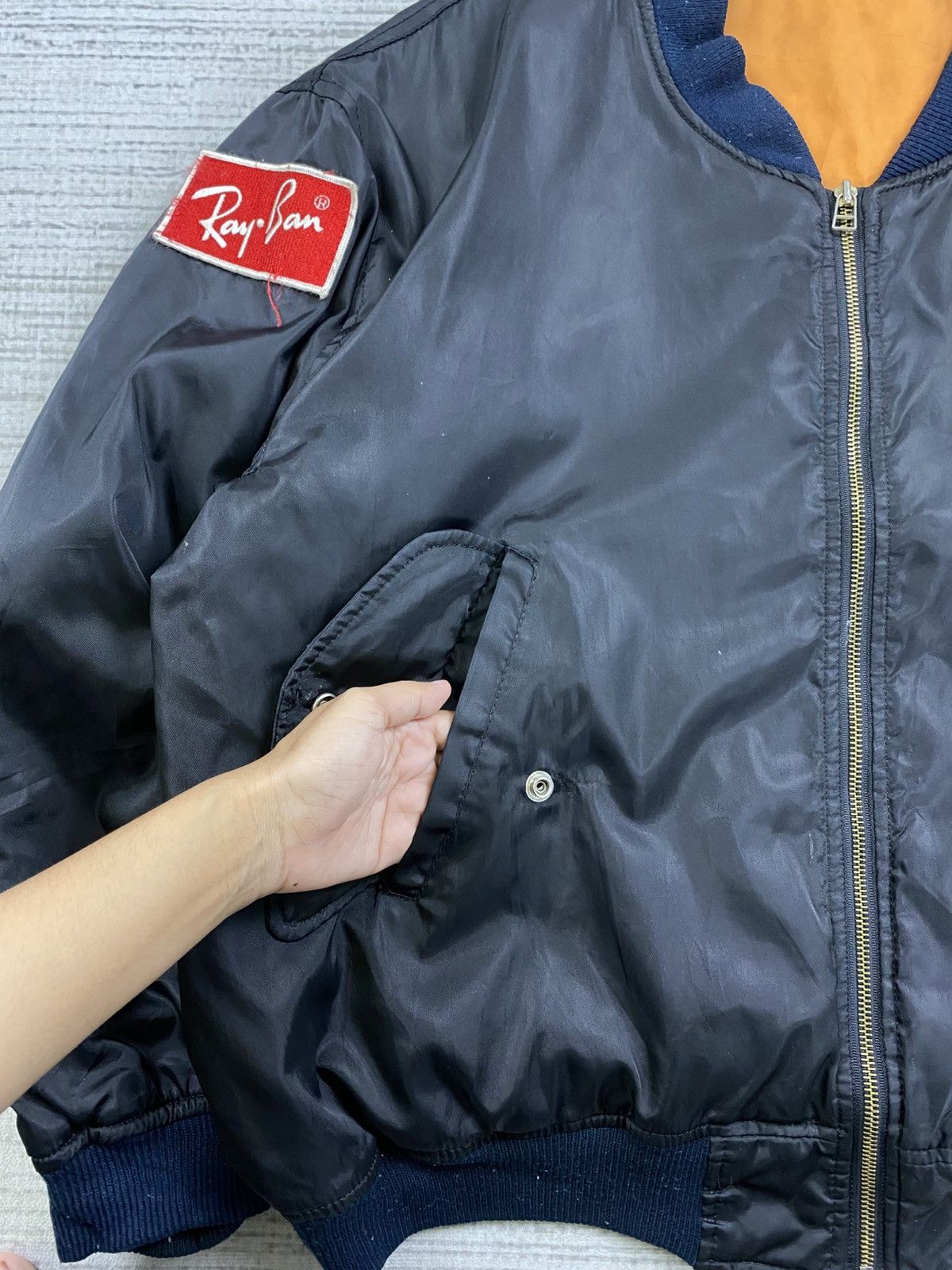 RayBan × Vintage Vintage Ray Ban X Williams Offial Supplier Bombers Jacket Size US XXL / EU 58 / 5 - 6 Thumbnail