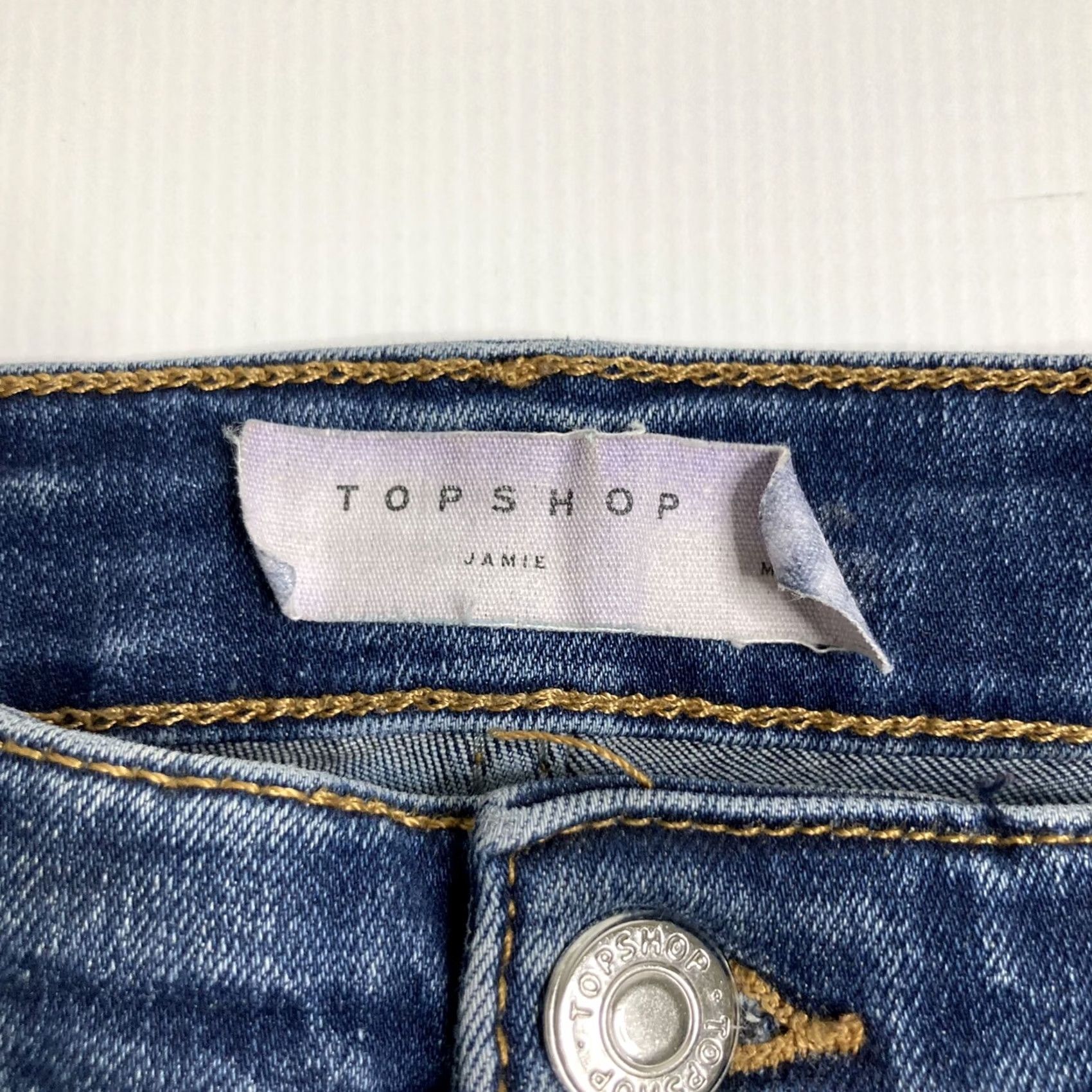 Topshop Topshop Moto Jamie Crop Jeans Skinny Mid Rise Women’s Blue Denim 24x25 Slim 5-Pocket Size 4XL / US 24-26 - 4 Thumbnail