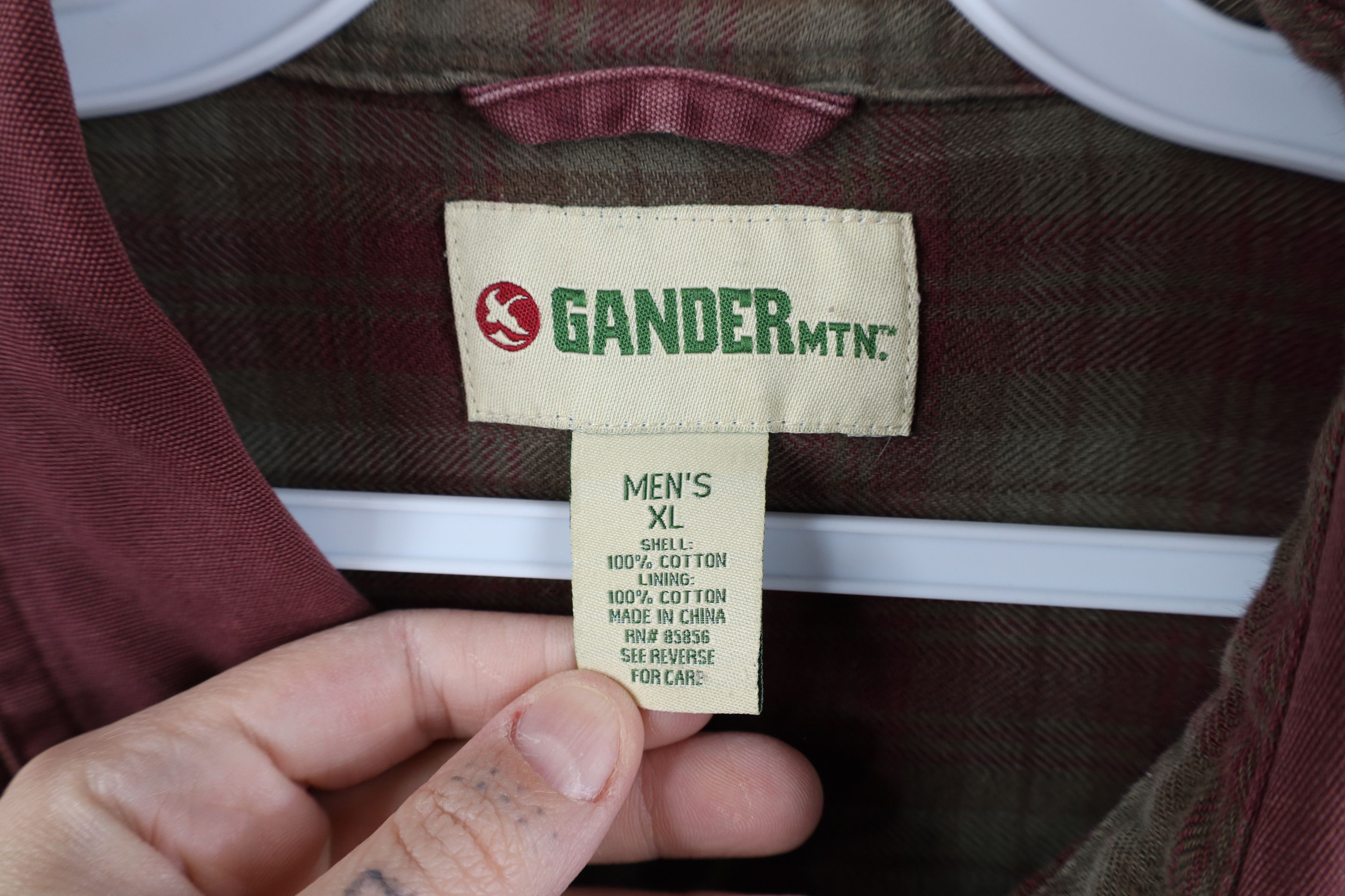 Vintage Vinage Gander Mountain Lined Canvas Shirt Jacket Jac Shirt Size US XL / EU 56 / 4 - 9 Thumbnail