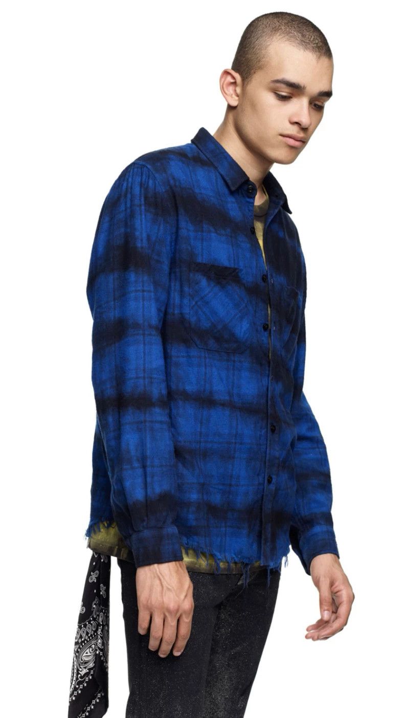 Amiri Amiri Blue tie-dyed destruction shirt 2501-Nextarrow Size US S / EU 44-46 / 1 - 8 Thumbnail