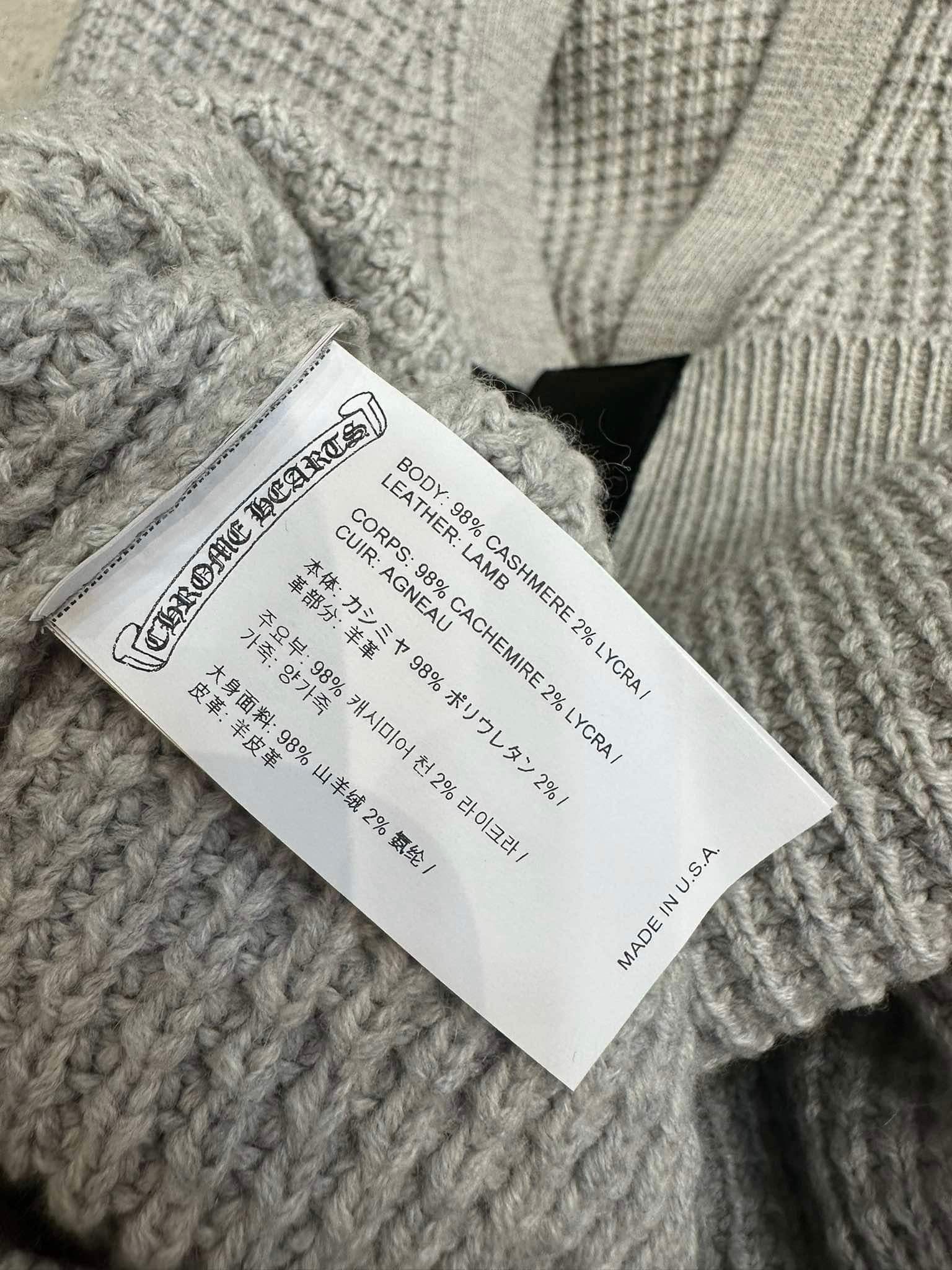 Chrome Hearts CHROME HEARTS Cross Patch Cashmere Cardigan Size US M / EU 48-50 / 2 - 9 Thumbnail