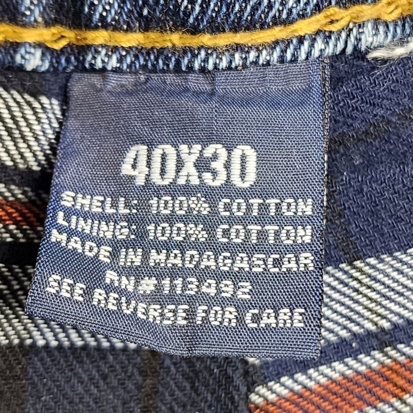 J Brand VINTAGE RK Brand Jeans Mens 38x30 Blue Flannel Lined Relaxed Fit Workwear Jeans 40x30 Mens Size US 38 / EU 54 - 4 Thumbnail