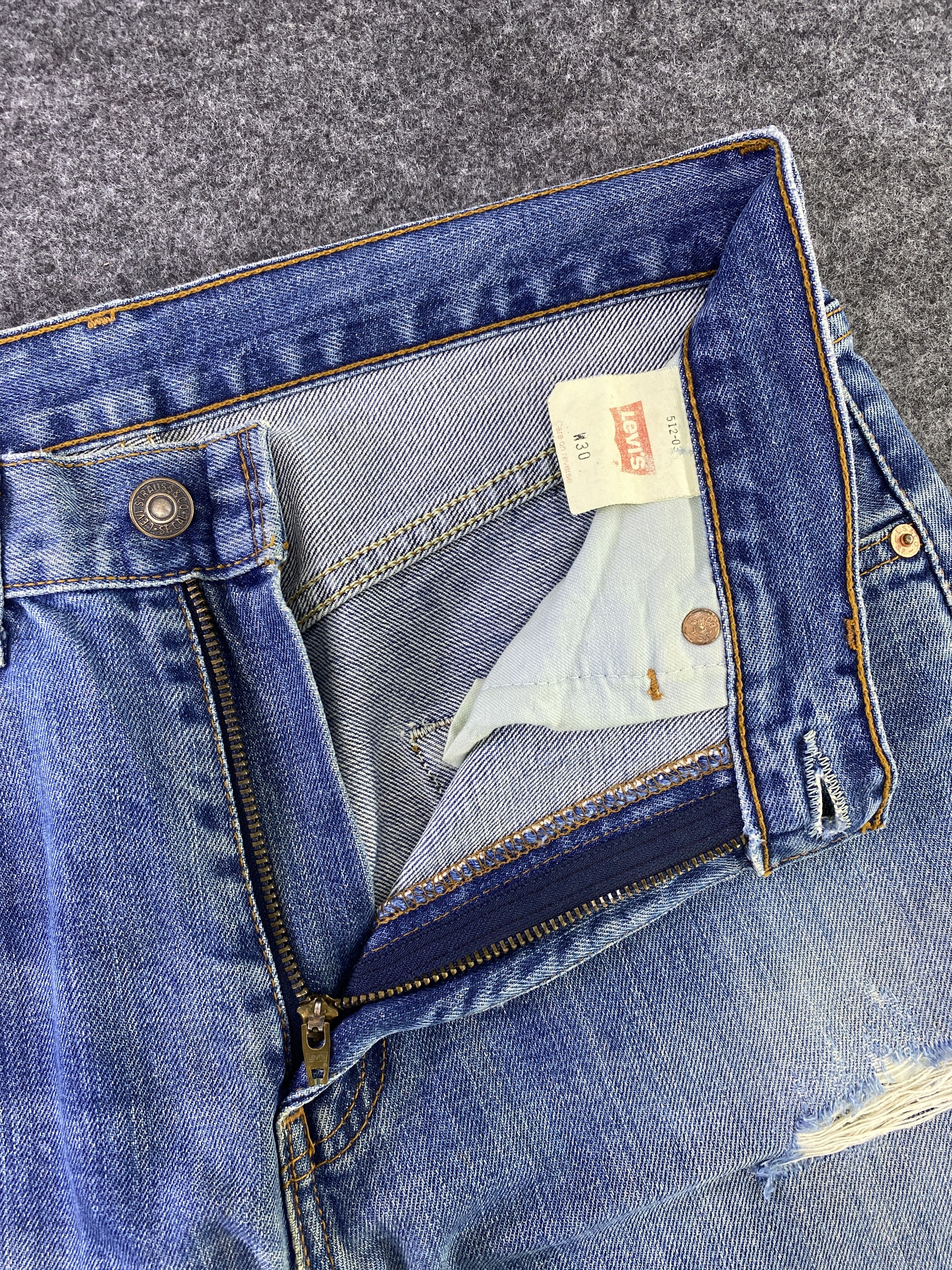 Levi's Vintage Levi's 512 Distresses Blue Wash Jeans - J872 Size US 30 / EU 46 - 6 Thumbnail