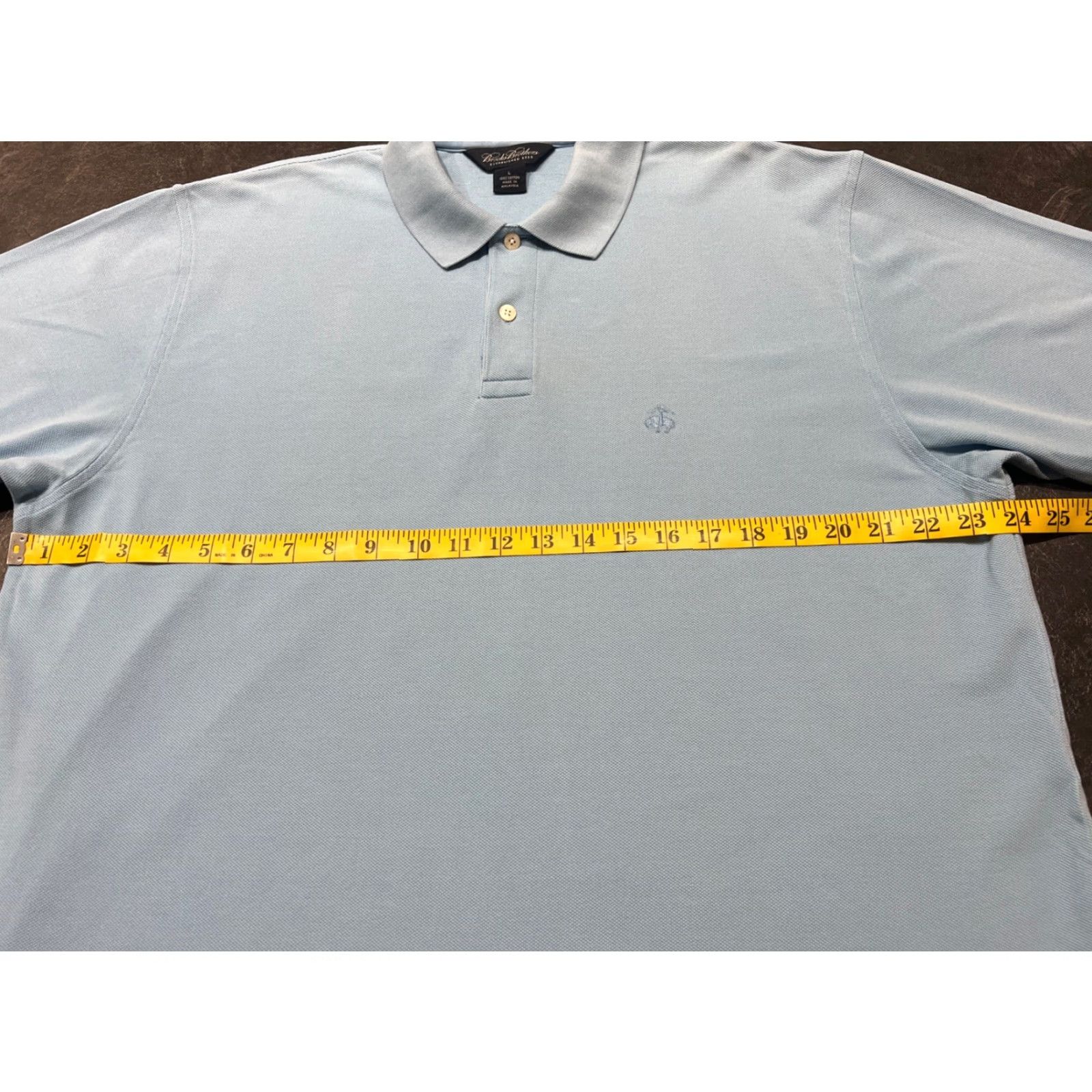 Brooks Brothers BROOKS BROTHERS 1818 POLO Shirt S/S Light Blue Large Striped Men Original Fit 1818 Blue Polo Mens Size US L / EU 52-54 / 3 - 5 Thumbnail