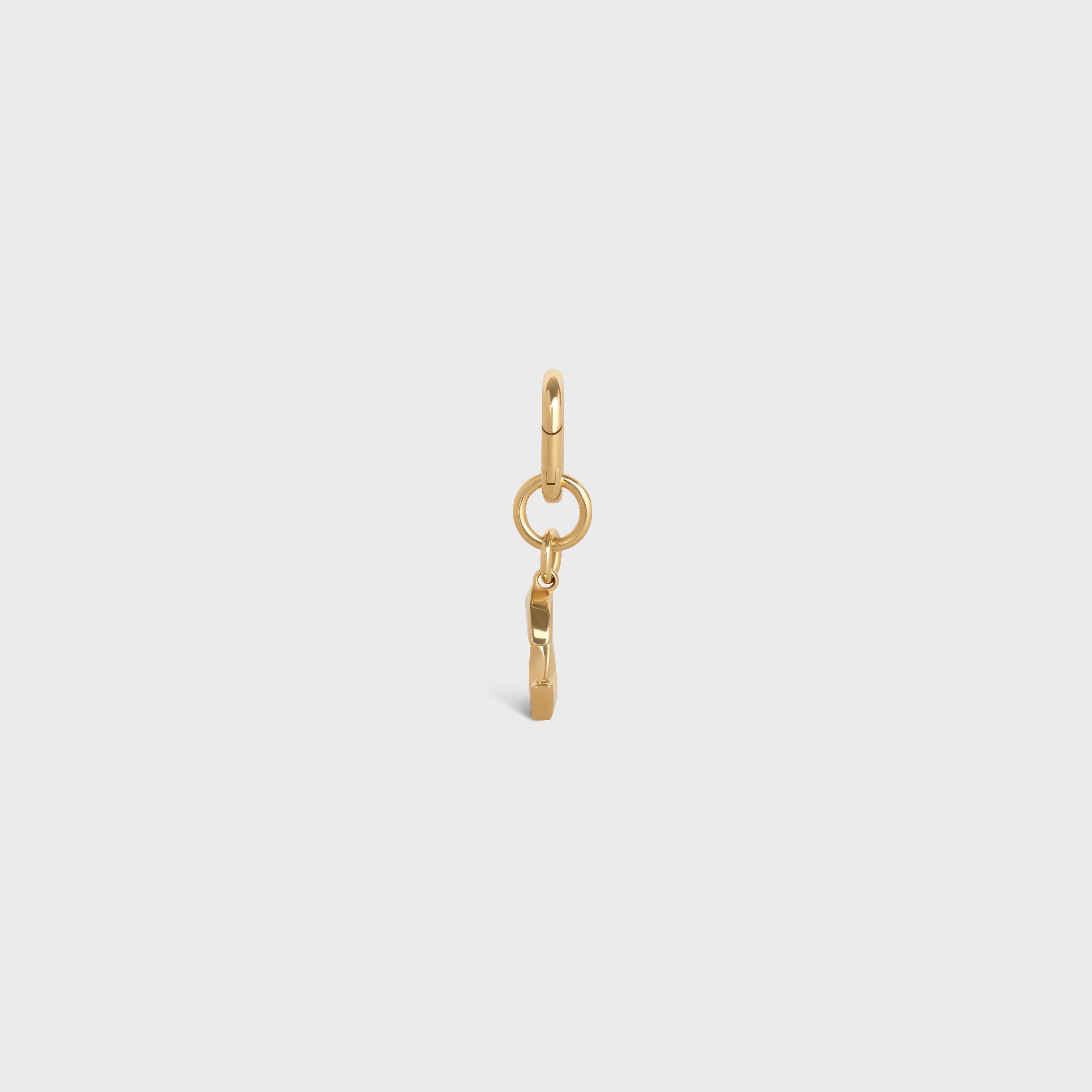Celine o1bcso1str0725 Size : OS / 49G896 Bag Charm in Gold Size ONE SIZE - 4 Thumbnail
