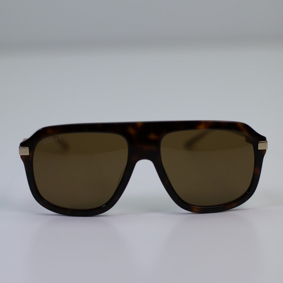 Gucci NEW Gucci Sunglasses GG1309S 006 Dark Havana/Brown Unisex Size ONE SIZE - 4 Thumbnail