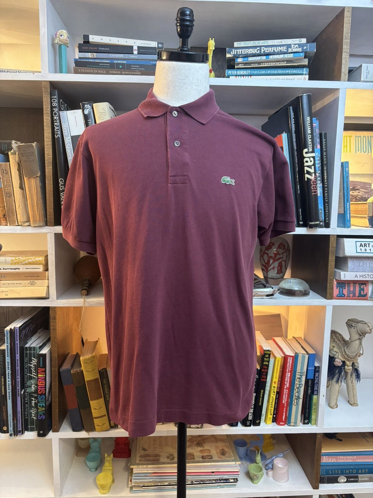 Lacoste Lacoste Burgundy Polo Size US M / EU 48-50 / 2 - 1 Thumbnail