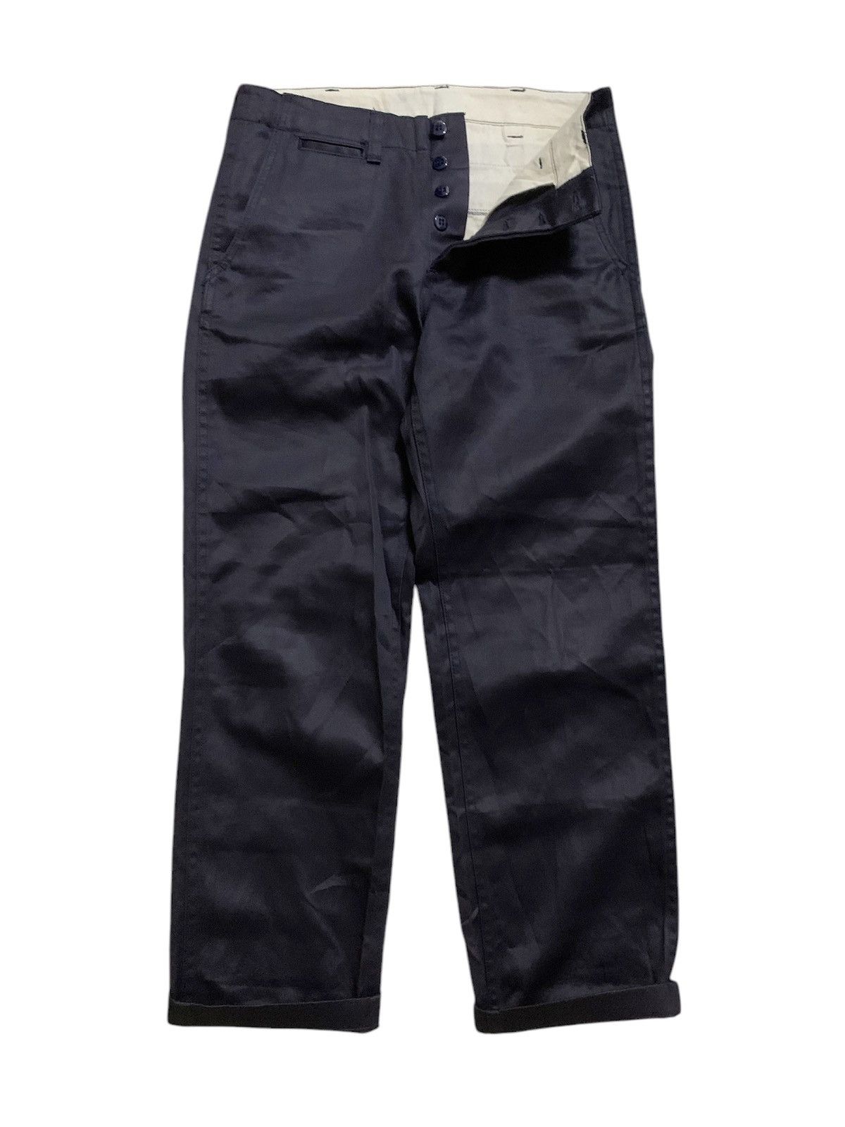 Beams Plus 💥Beams Boy Japan Trousers Navy Pant Size US 28 / EU 44 - 1 Thumbnail