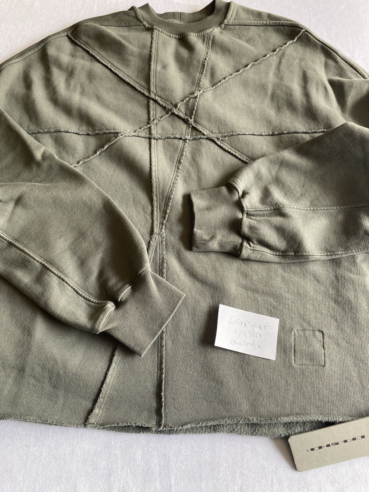 Rick Owens Drkshdw Rick Owens Drkshdw Crater Crew Sweater Hustler Blue UNI OS Size ONE SIZE - 1 Thumbnail