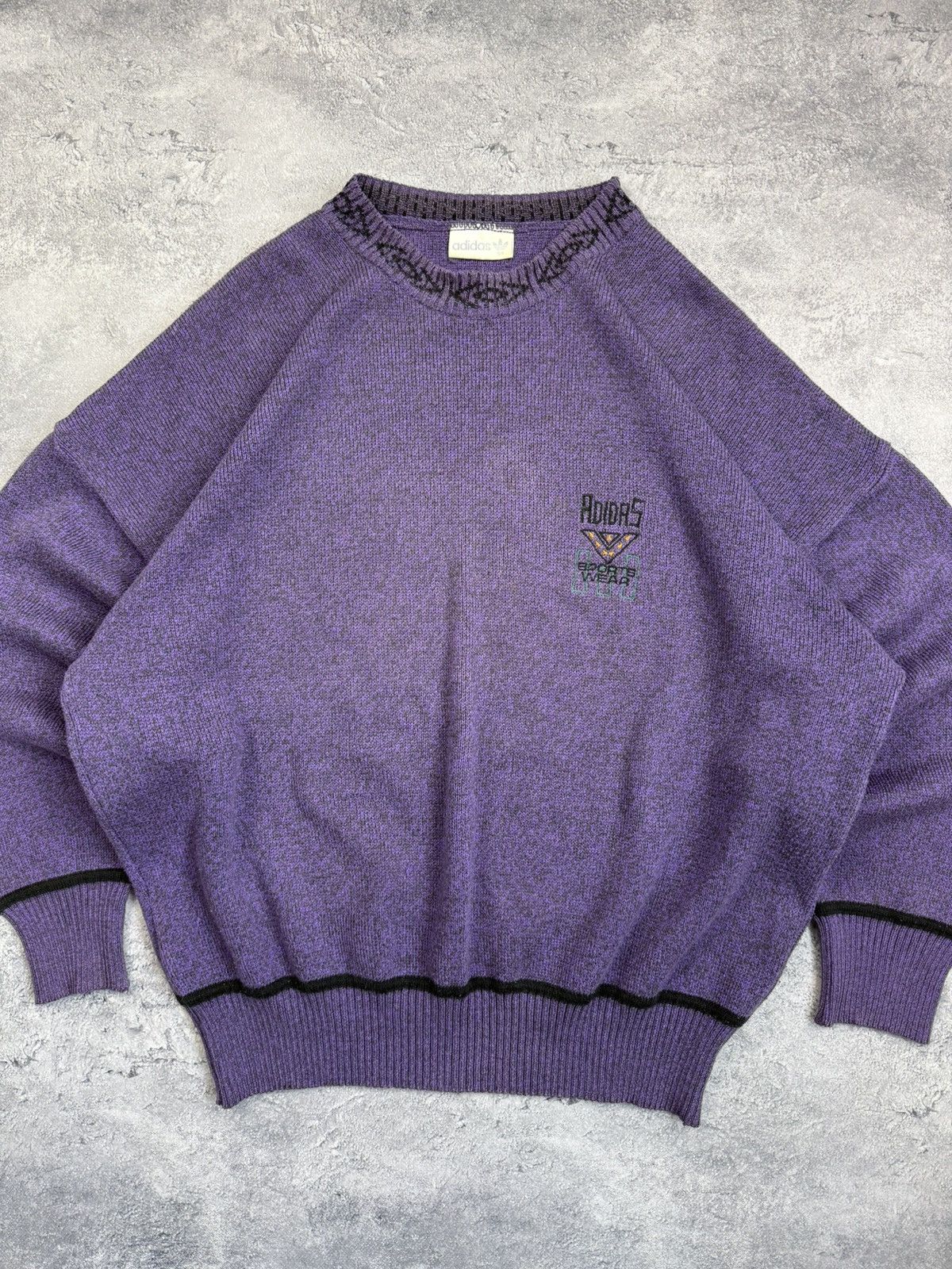 Adidas Vintage Adidas Made In West Germany Sweater Size US L / EU 52-54 / 3 - 7 Thumbnail