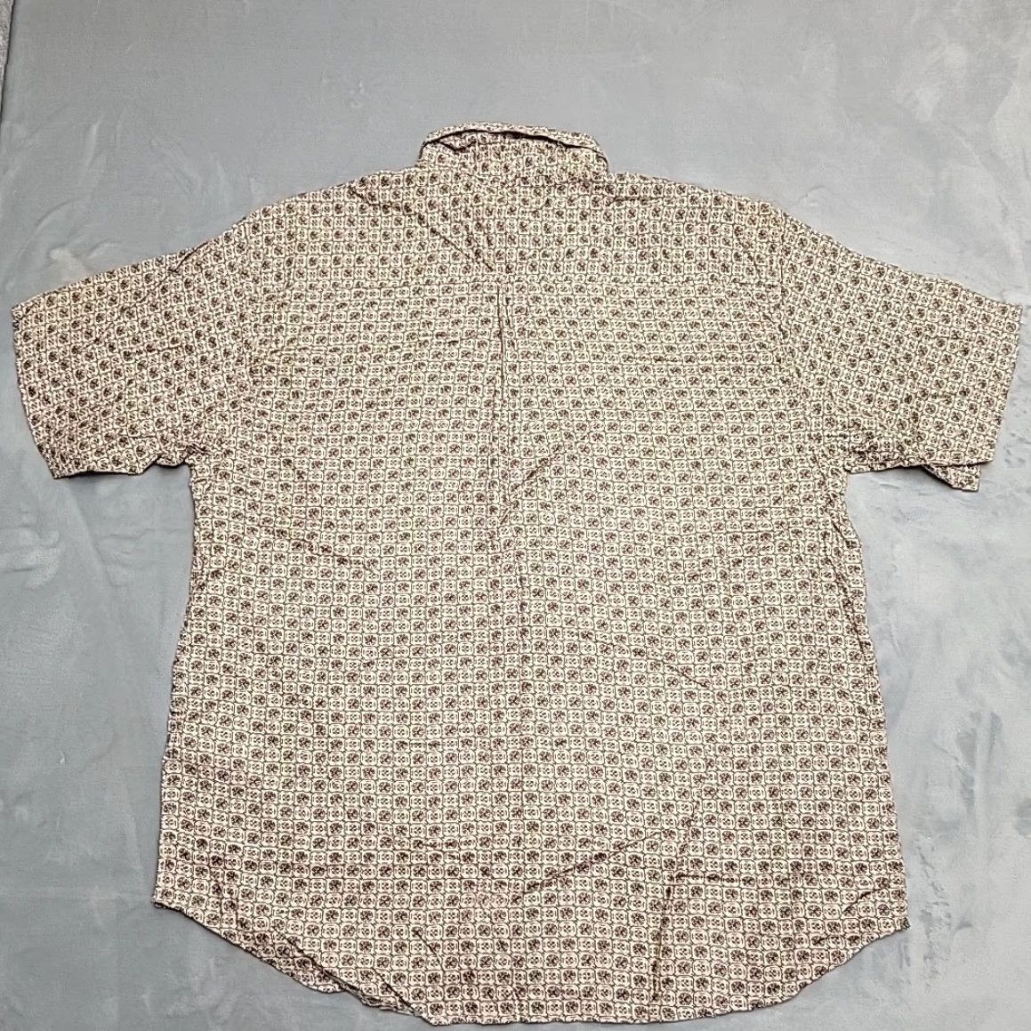 Vintage VINTAGE Knightsbridge Shirt Mens XL Beige Brown Geometric Rayon Button Front Dressy VTG Size US XL / EU 56 / 4 - 4 Thumbnail