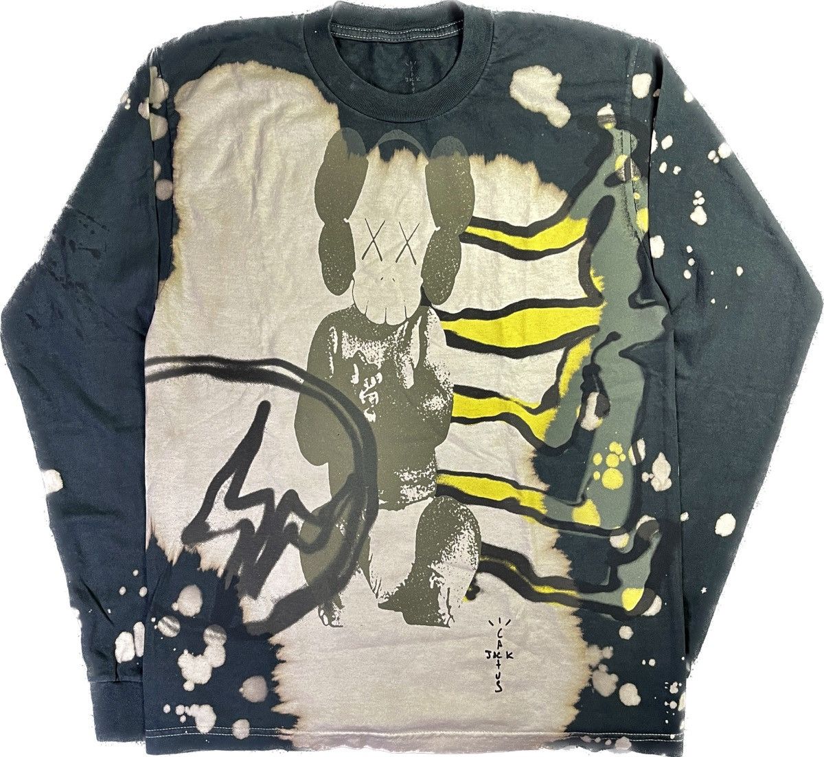 Cactus Jack by Travis Scott X KAWS FRAGMENT Tie-dye Tee