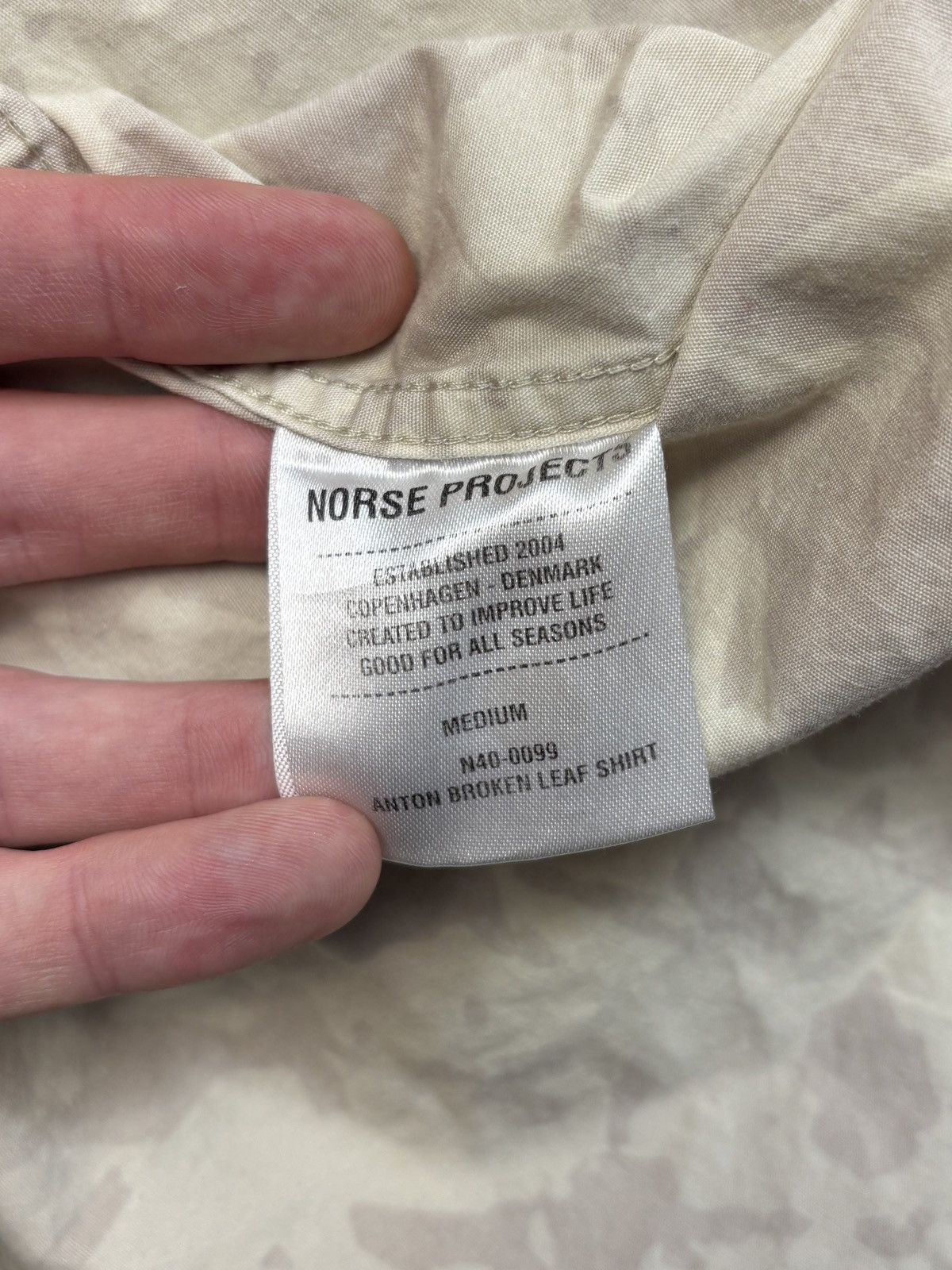 Norse Projects Norse Projects Camo Button Up Longsleeve Desert Digital Wood Size US S / EU 44-46 / 1 - 5 Thumbnail