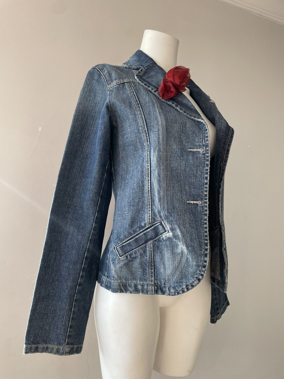 Vintage y2k denim jacket Size M / US 6-8 / IT 42-44 - 11 Thumbnail