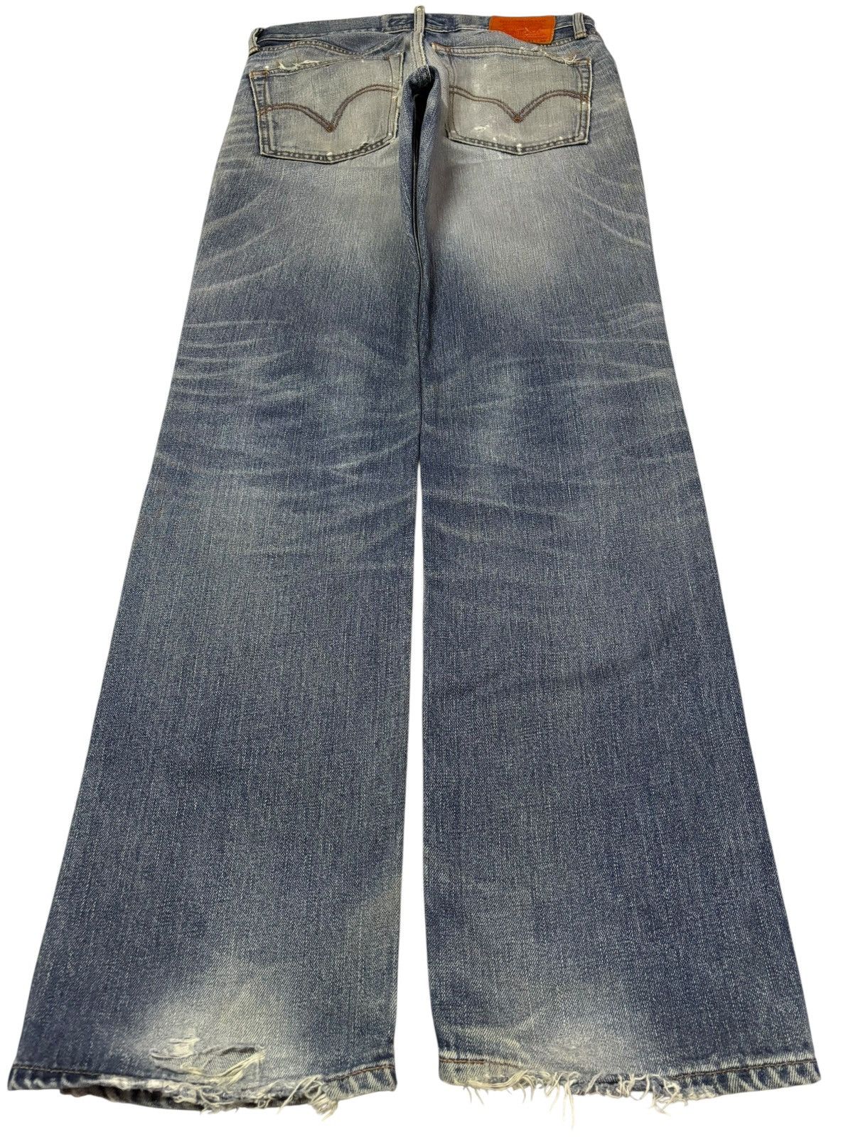 Levi's Vtg 90s Levis 502 Orange Tag Distressed Jeans Size US 32 / EU 48 - 2 Thumbnail