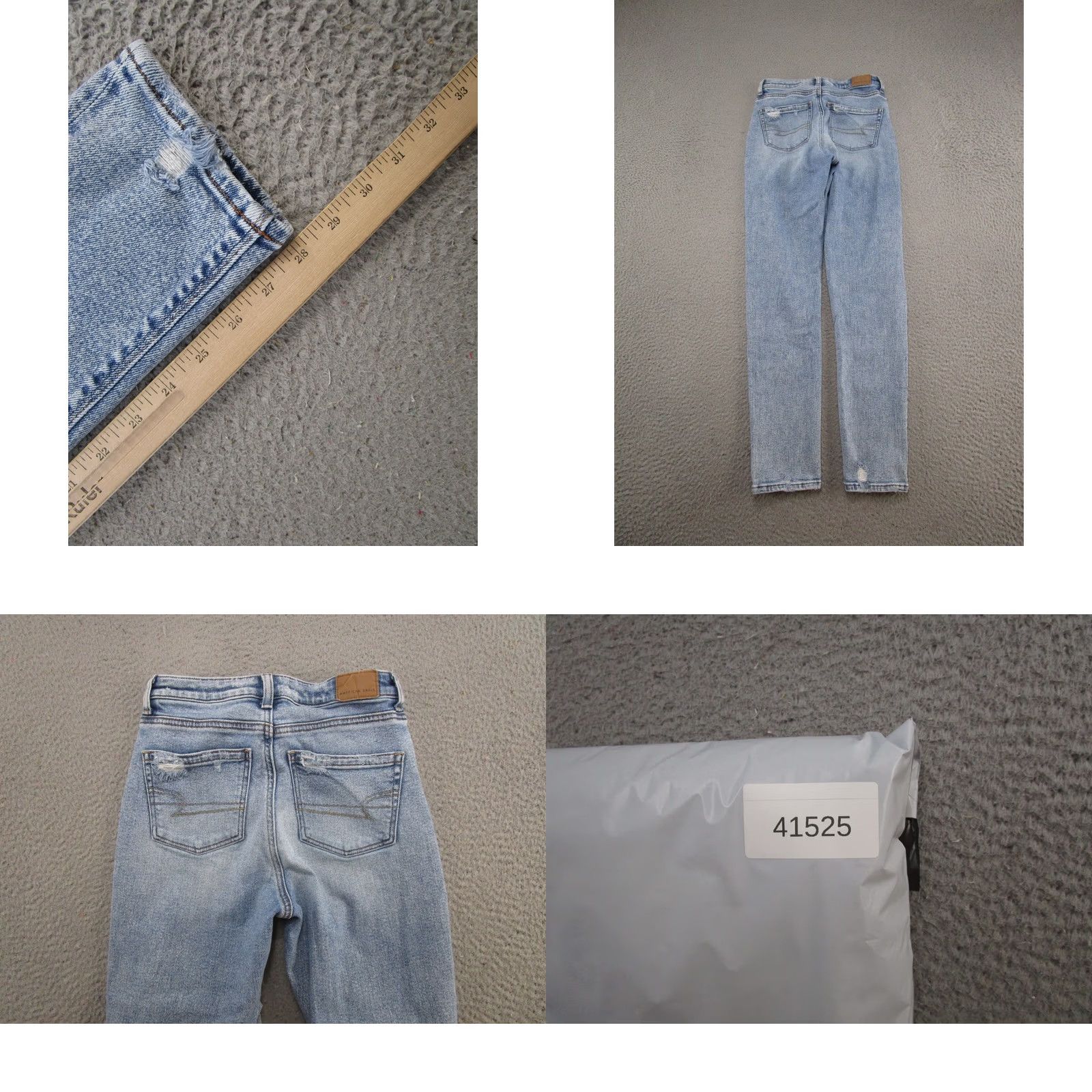 American Eagle Outfitters American Eagle Outfitters Jeans 5-Pocket Denim High Rise Stretch Distressed Mom Size 0 Blue Womens Long Short Hand? Size 25" / US 0 / IT 36 - 9 Thumbnail