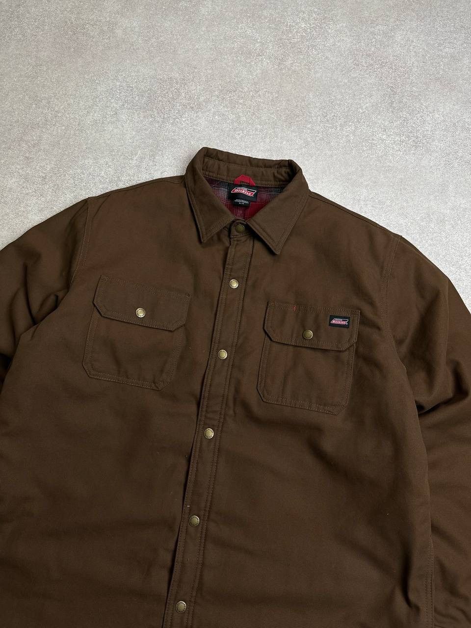 Dickies Vintage 90s Dickies Workwear Jacket Brown Detroit Style Size US XL / EU 56 / 4 - 2 Thumbnail