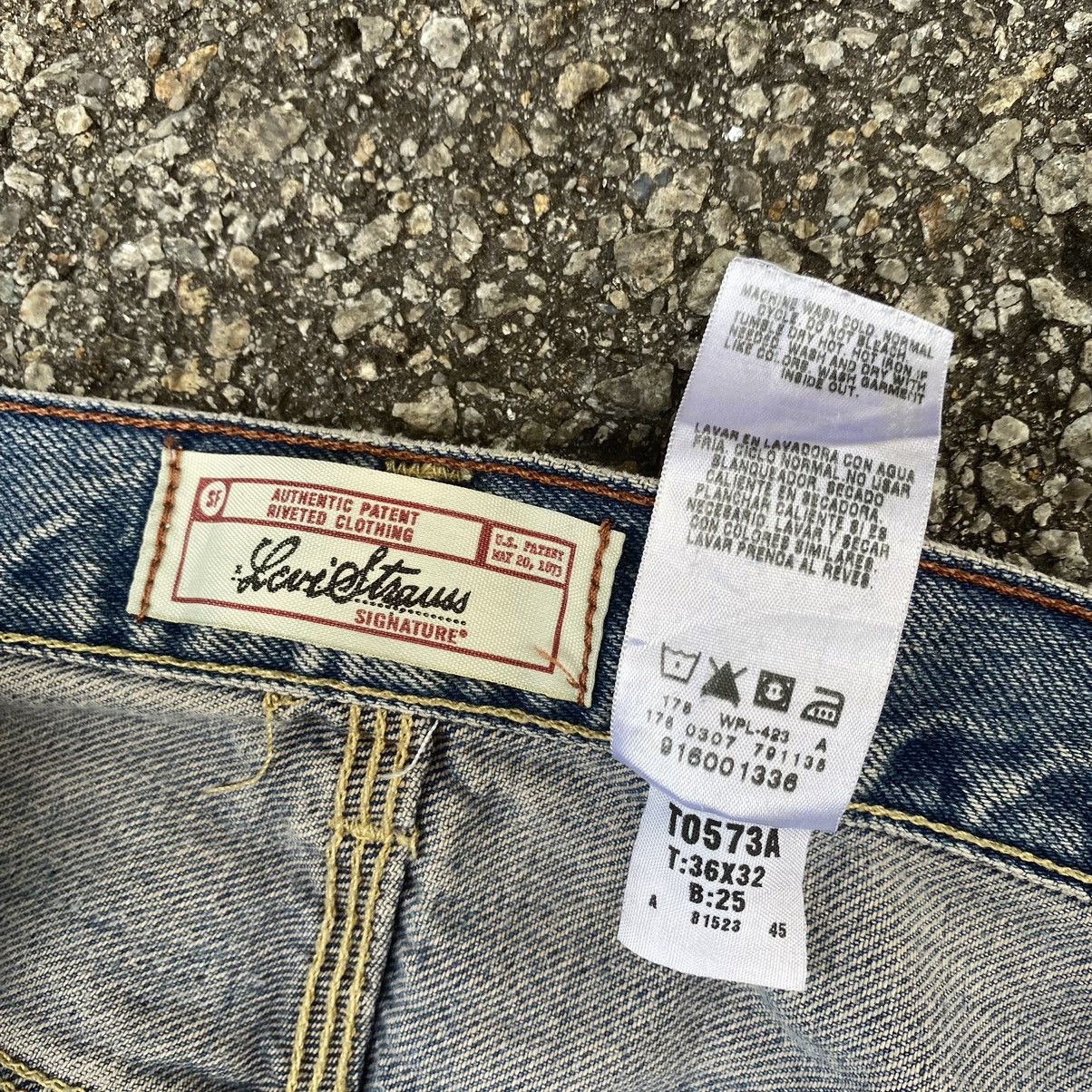 Levi's Baggy Carpentar Washed Jeans Levis Strauss Signature Denim Size US 36 / EU 52 - 6 Thumbnail