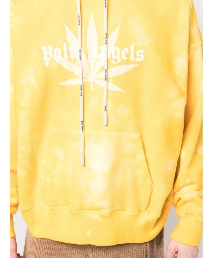 Off-White o1gr1nt0425 Leaf Tie Dye Hoodie in Yellow Size US S / EU 44-46 / 1 - 5 Thumbnail