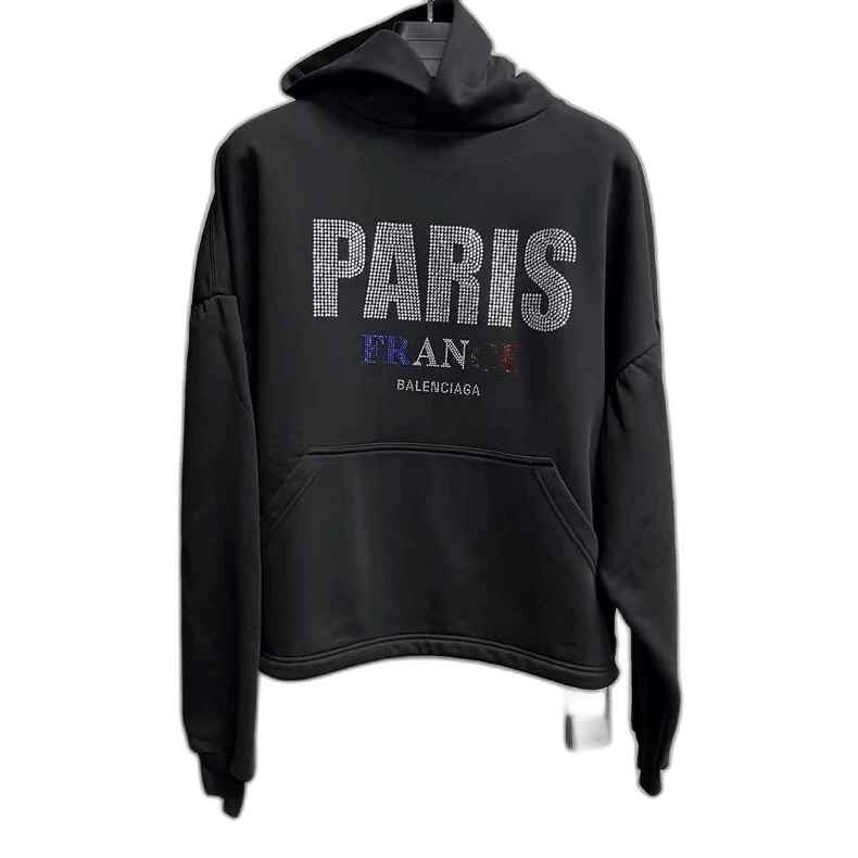 Balenciaga Balenciaga Black Letter Print Hoodie-2505 Size US M / EU 48-50 / 2 - 1 Thumbnail