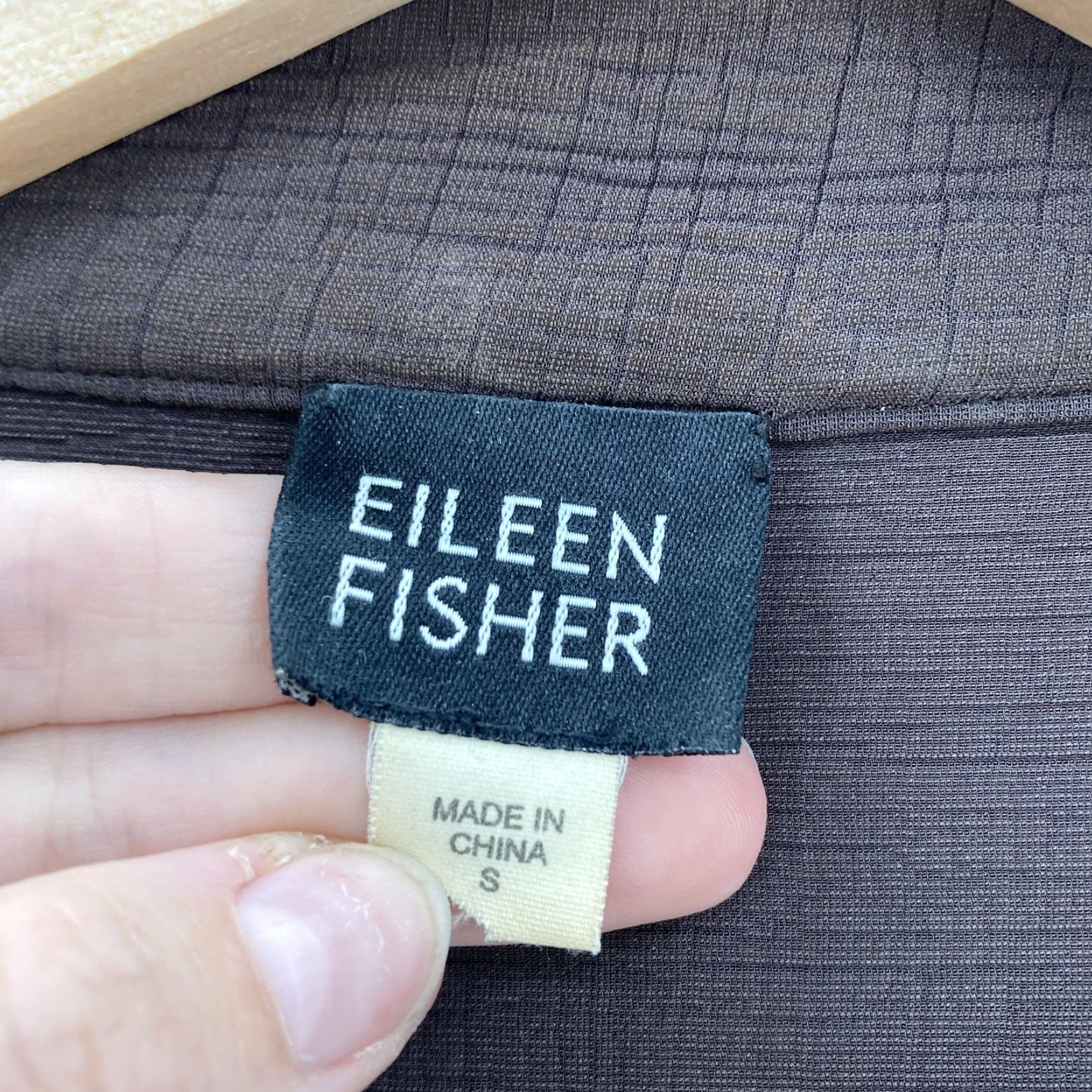 Eileen Fisher Eileen Fisher Jacket Small Brown Rayon Silk Blend Textured Button Up Blazer Womens Size S / US 4 / IT 40 - 4 Thumbnail