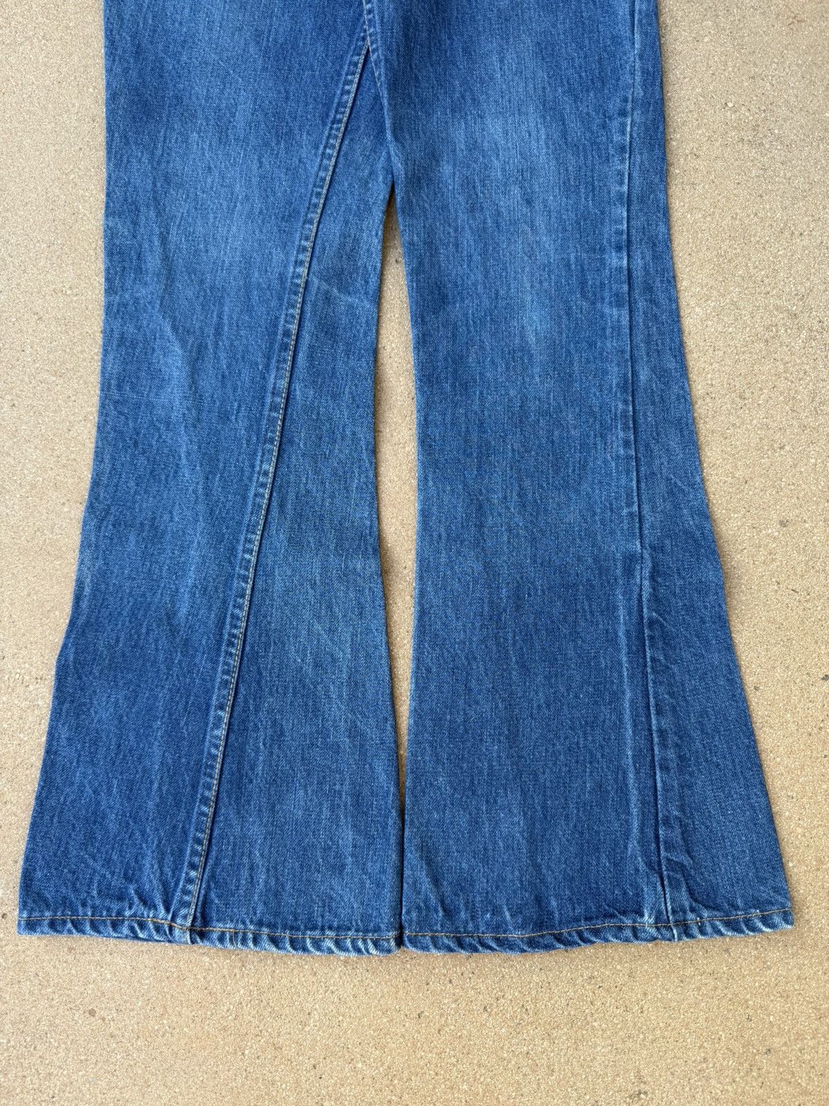 Levi's Vtg 70’s Levi’s 646 Orange Tab Bellbottom Flare Jeans 29x30 Size US 29 - 3 Thumbnail