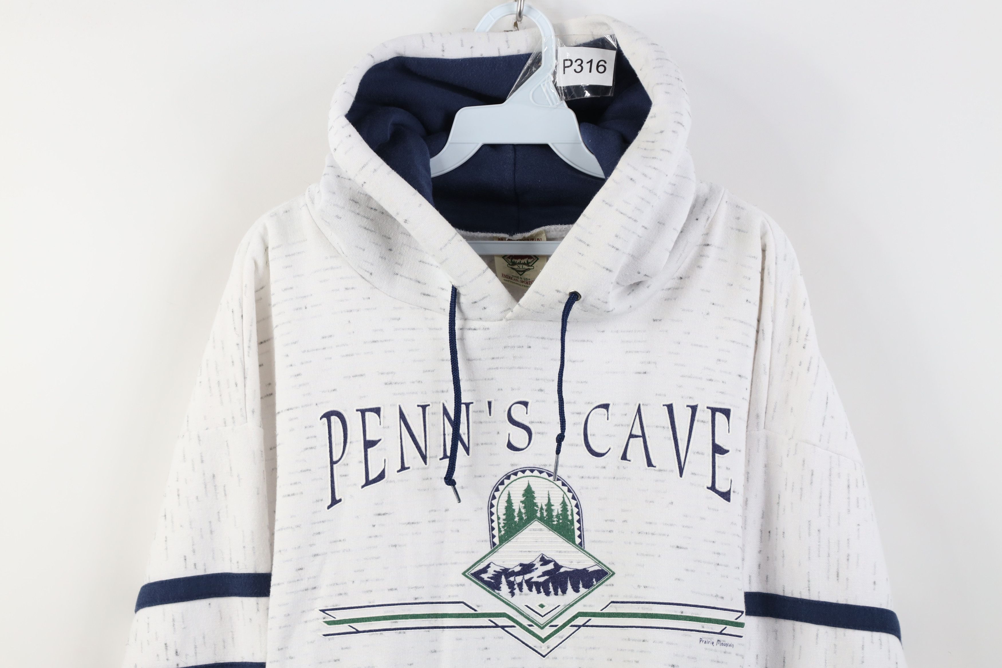 Vintage Vintage 90s Streetwear Pennsylvania Hoodie Sweatshirt USA Size US XL / EU 56 / 4 - 2 Thumbnail