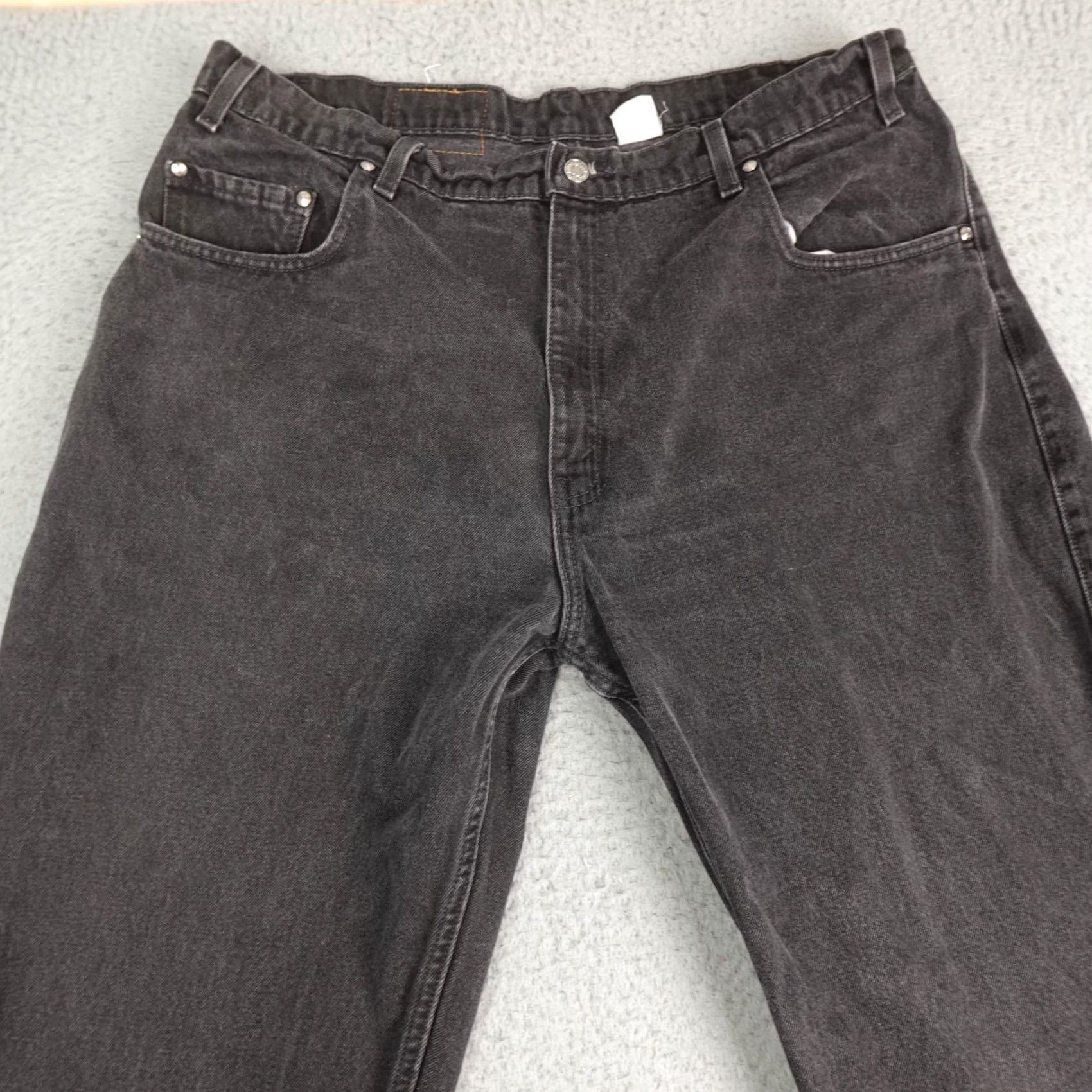 Levi's VINTAGE Levi's Jeans Mens 40x32 Relaxed Loose Fit Black Denim 90s Size US 40 / EU 56 - 4 Thumbnail