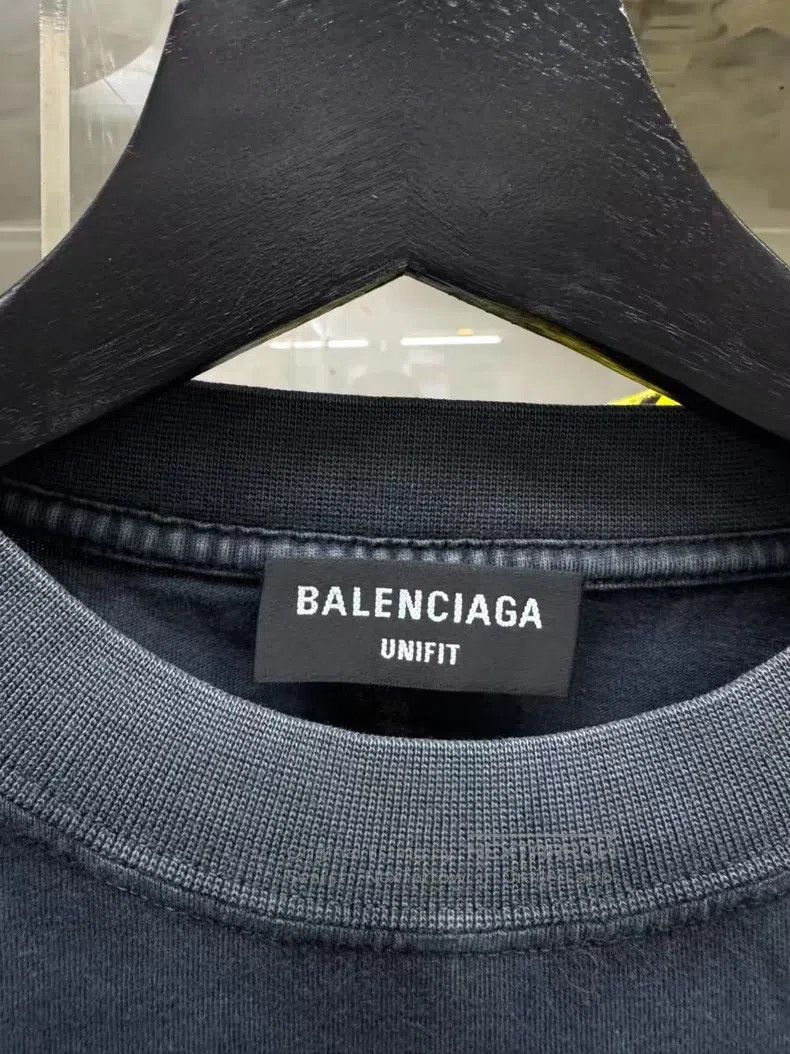 Balenciaga Balenciaga Grey T-shirt Size US L / EU 52-54 / 3 - 4 Thumbnail