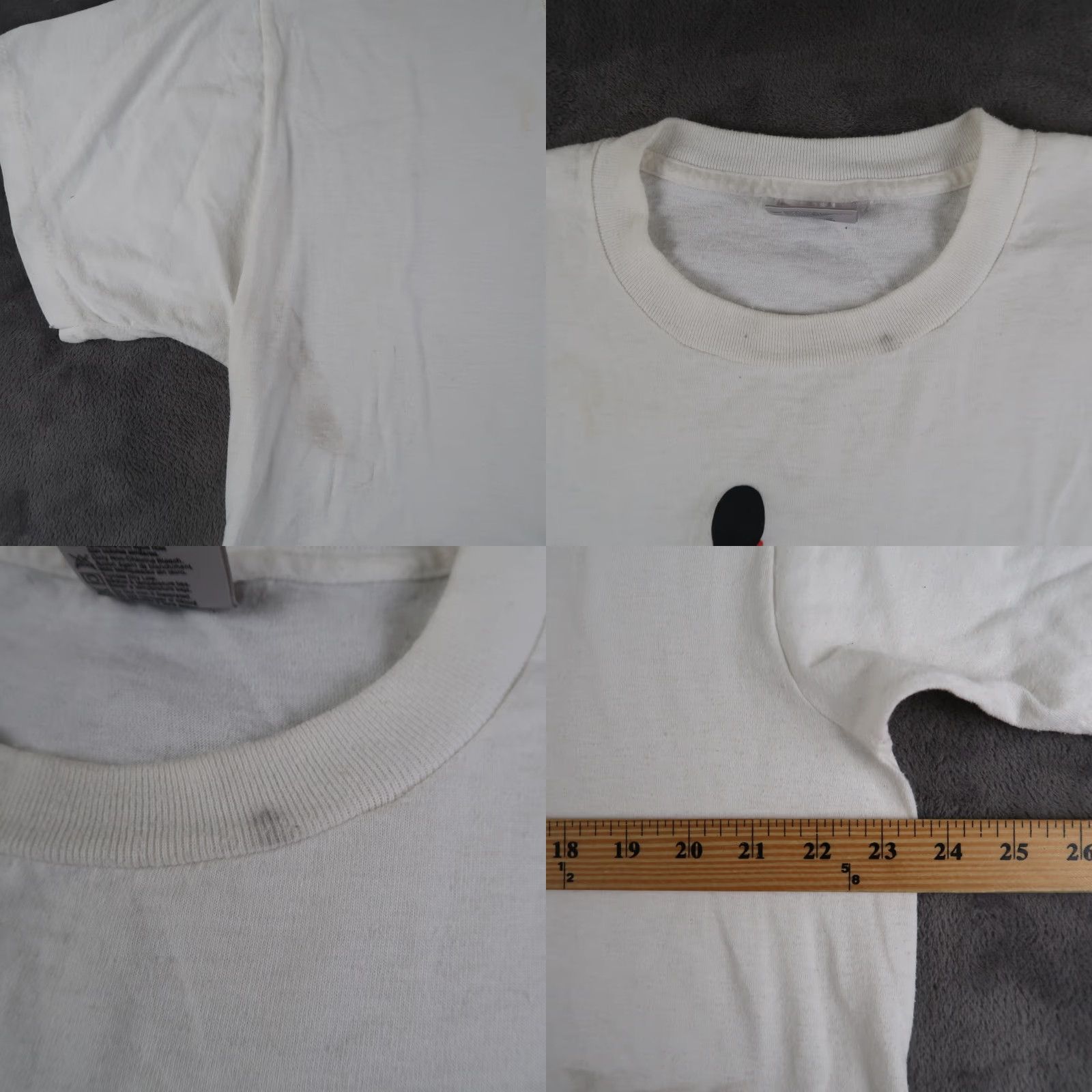 Vintage VINTAGE Oneita Power 50 Plus Graphic T-Shirt White XL XLarge Women Art S. Moore 90s Crew Neck Short Sleeve Knit Cotton Girlfriends 90s Art Print Size XL / US 12-14 / IT 48-50 - 8 Thumbnail