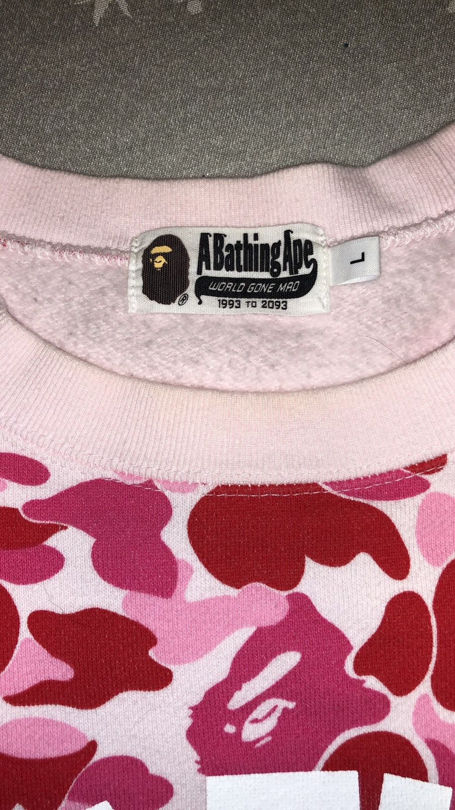 Bape ABC Camo College Wide Crewneck Size US L / EU 52-54 / 3 - 3 Thumbnail