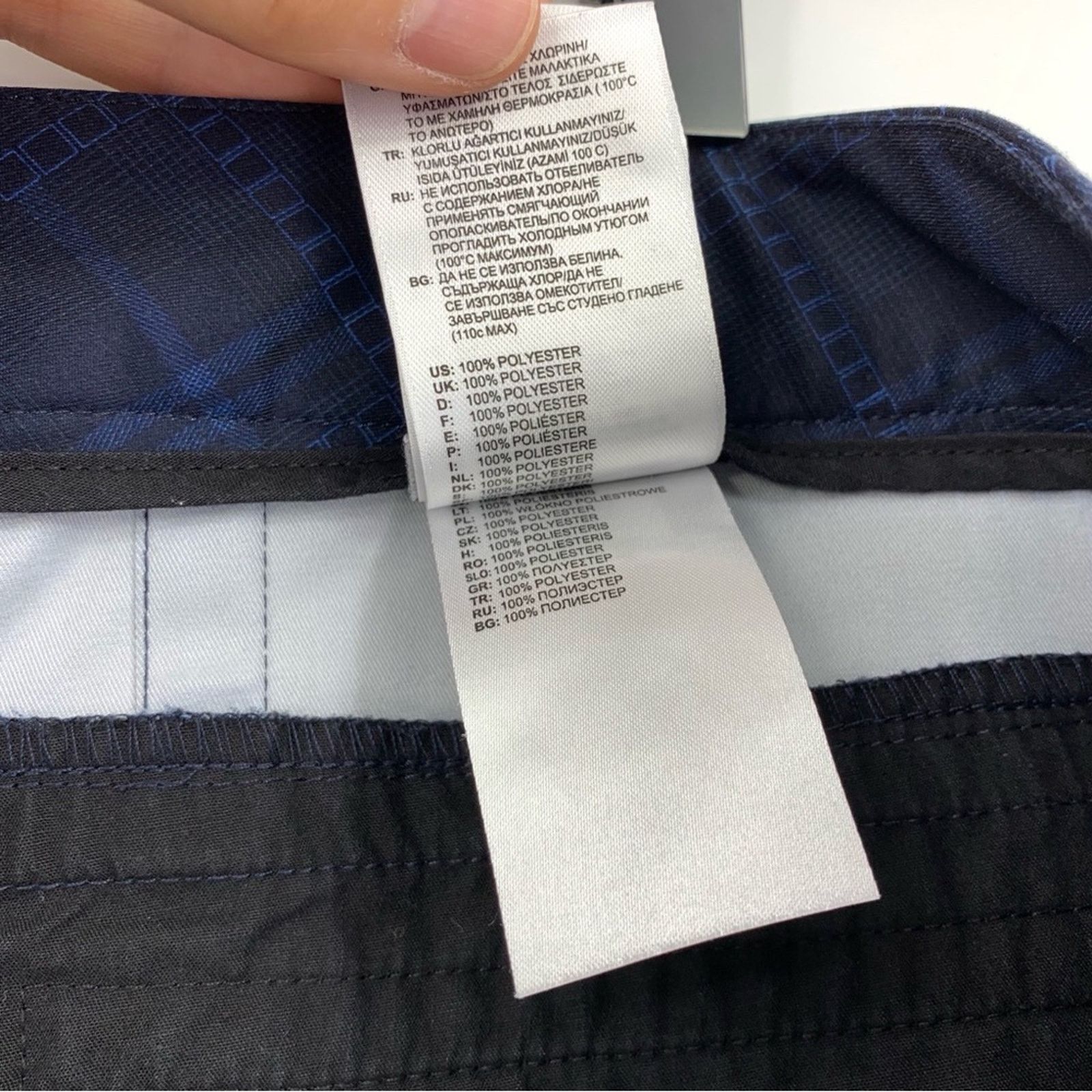Adidas ADIDAS Climalite Casual Shorts Plaid Navy Blue 38 Size US 38 / EU 54 - 6 Thumbnail