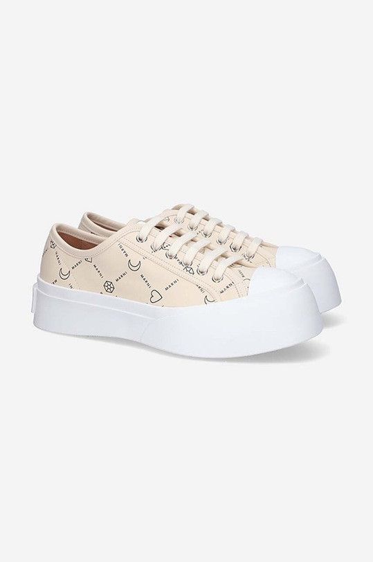 Marni o1y1125 Low-Top Sneakers in Beige/Black Size US 9 / IT 39 - 3 Thumbnail
