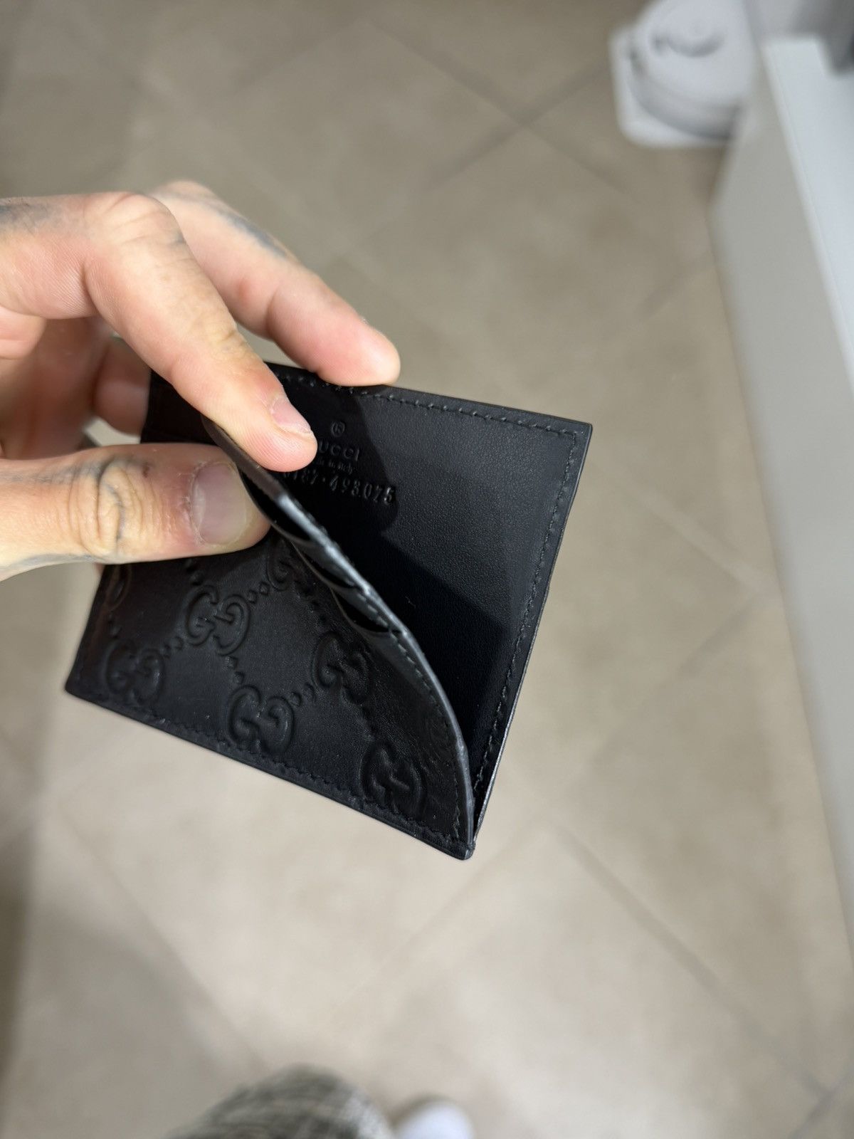Gucci Card holder gg emblem leather Size ONE SIZE - 3 Thumbnail